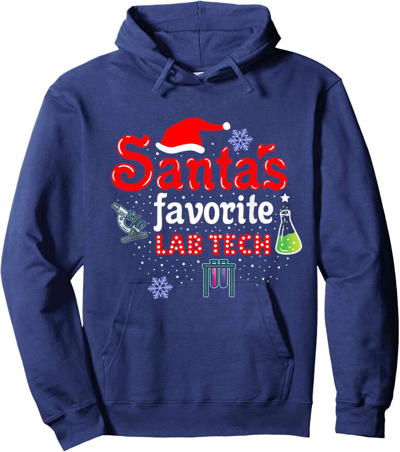 Santas Favorite Lab Tech Christmas Hoodie - Hoodie | Navy