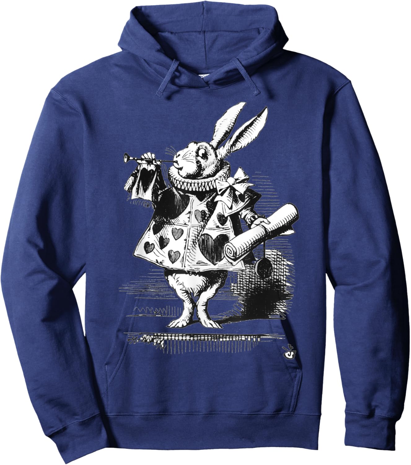 Alice-In-Wonderland Halloween Costume White Rabbit Hoodie - Hoodie | Navy