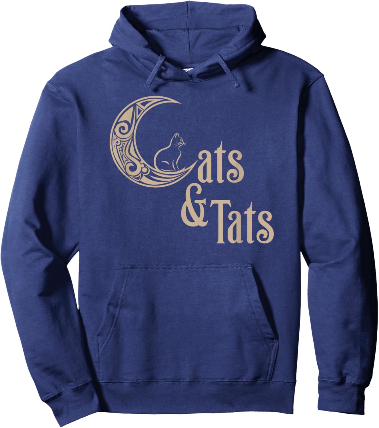 I love Cats and Tattoos Cats and Tats Funny Hoodie - Hoodie | Navy