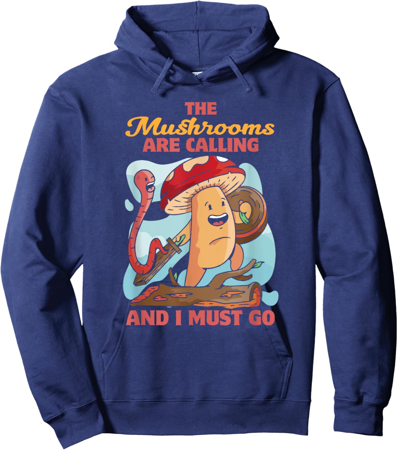 Mycology Fungi Mushroom Collector Hippie Funny Knight Hoodie - Hoodie | Navy