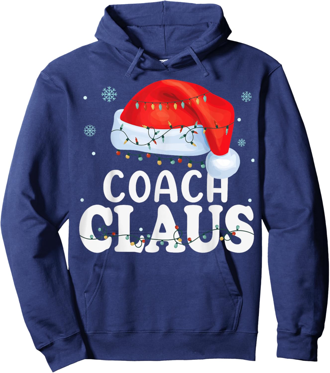 Coach Santa Claus Christmas Funny Matching Costume Hoodie - Hoodie | Navy