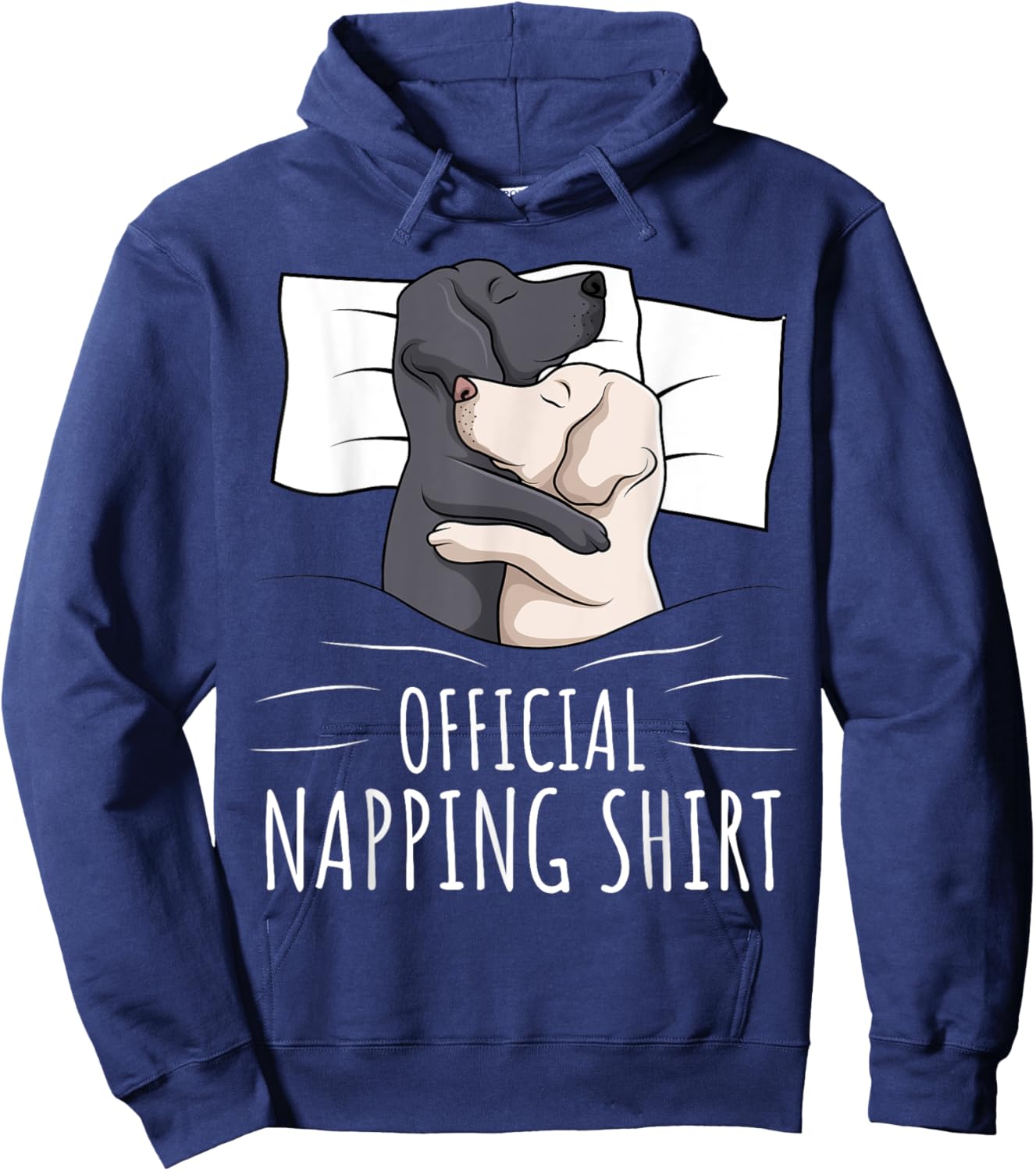 Sleeping Labrador Retriever Lab Dog Official Napping Men Women Girls Kids Hoodie - Hoodie | Navy