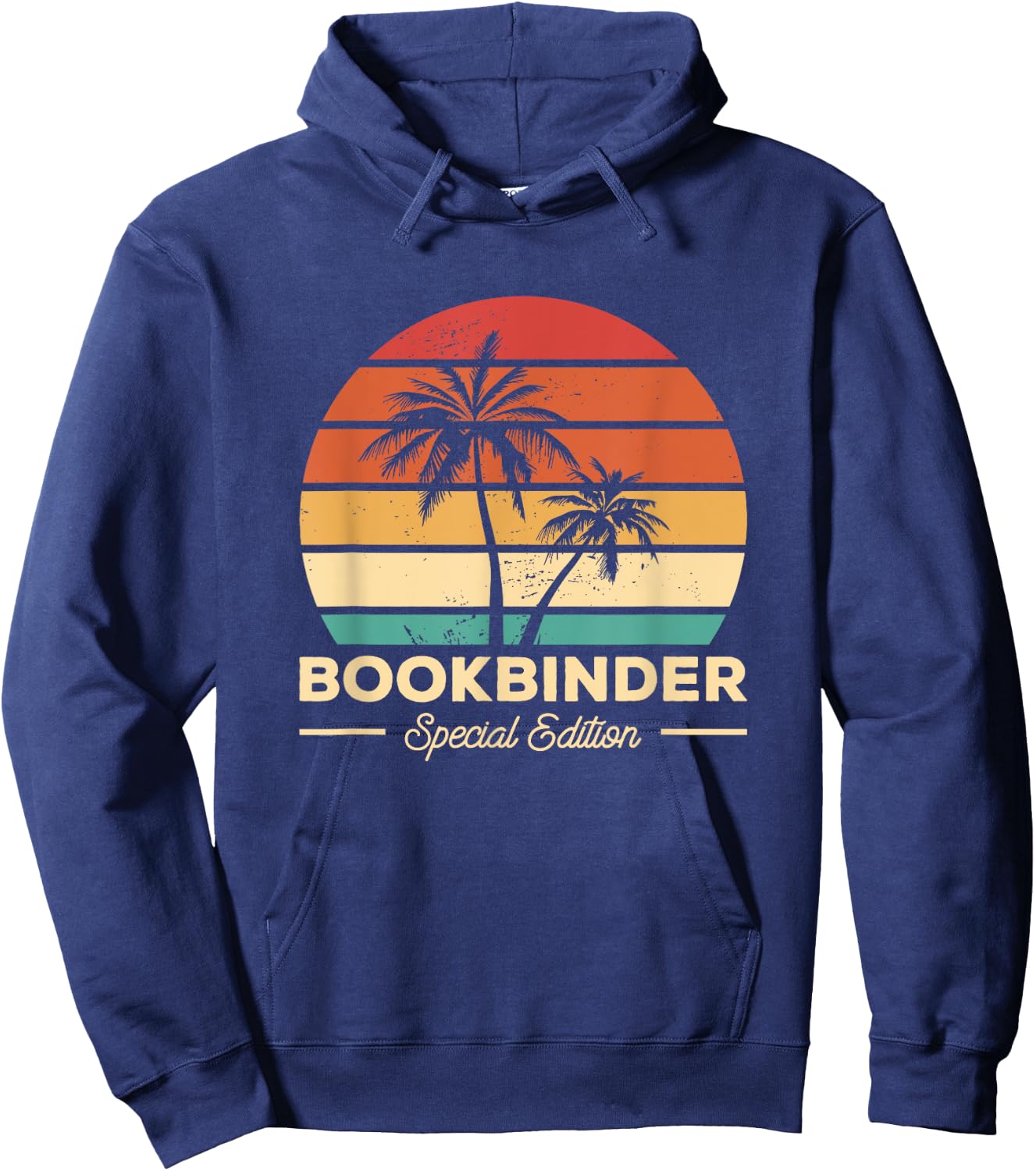 Vintage Bookbinder Bookbinding Hoodie - Hoodie | Navy