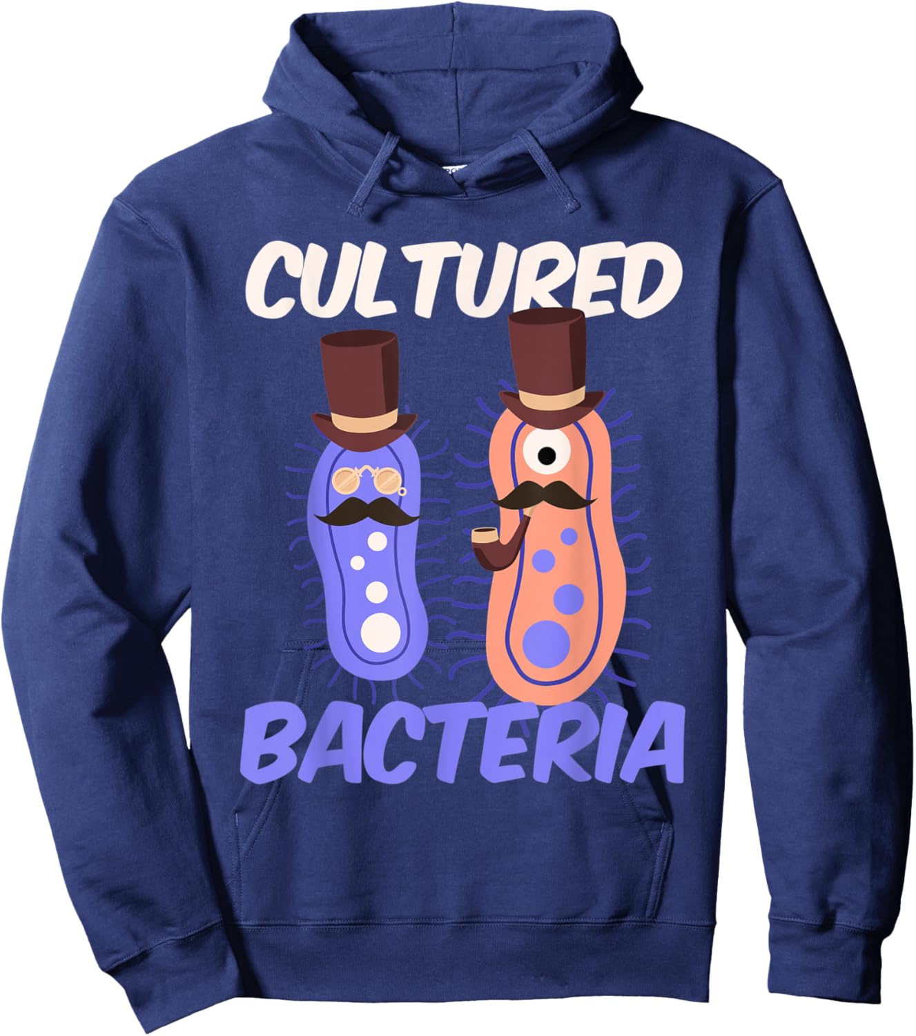 Cultured Bacteria I Microbiology Chemistry Petri Dish Labor Hoodie - Hoodie | Navy