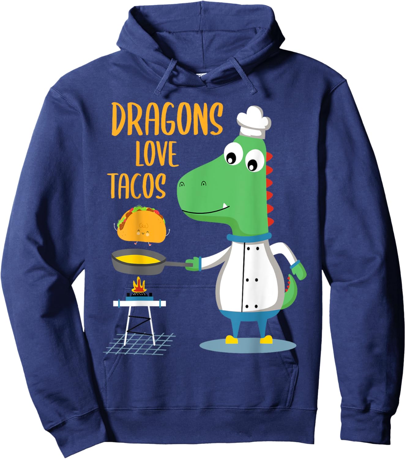 Dragons Love Tacos Hoodie - Hoodie | Navy