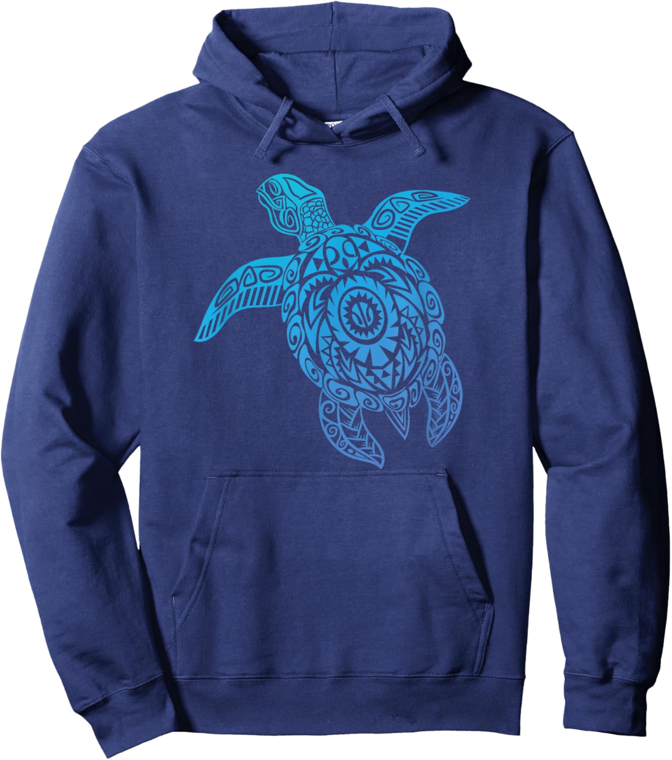 Sea Turtle Shirt - Native Hawaiian - Hawaiian Tribal Hoodie - Hoodie | Navy