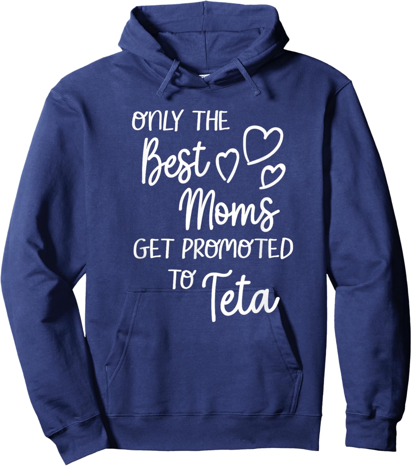 The Best Moms Get Promoted To Teta for Arabic Syrian Grandma Hoodie - Hoodie | Navy