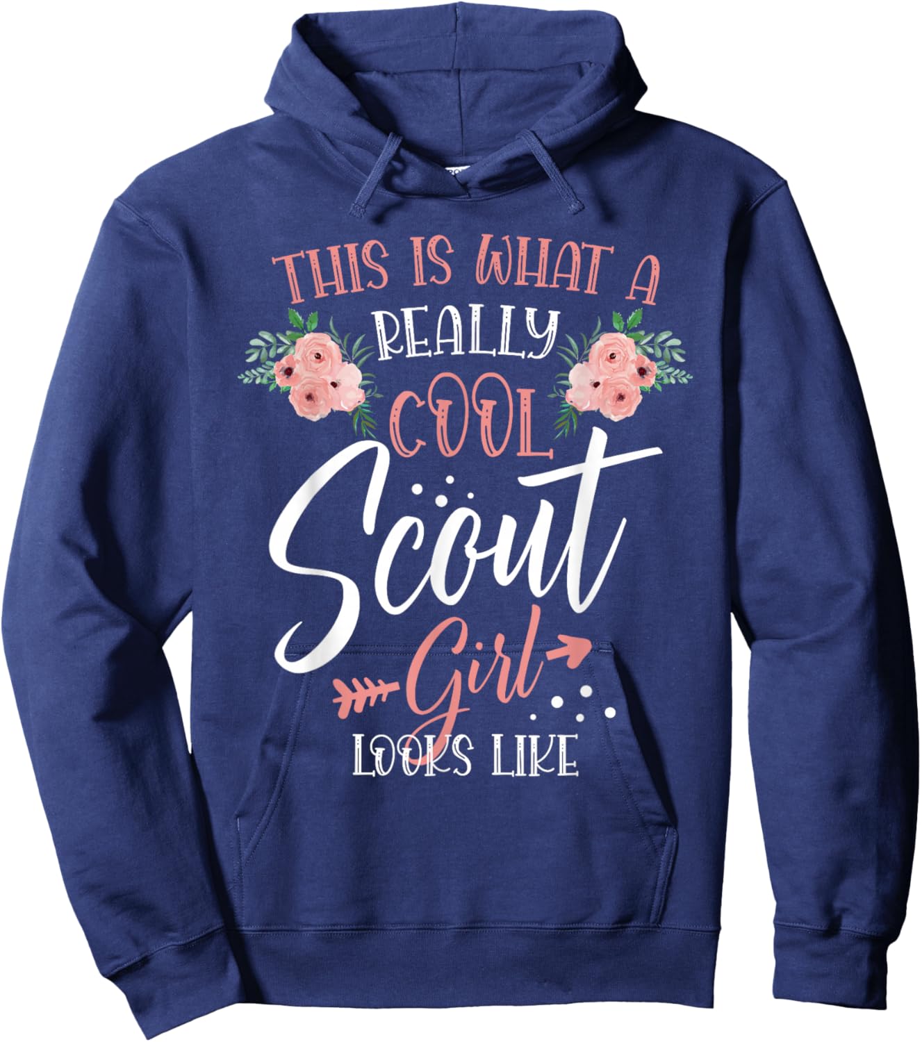 This is what a really cool scout girl looks like for a Scout Hoodie - Hoodie | Navy
