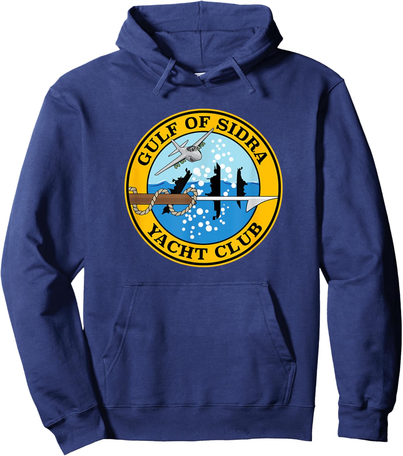 Gulf of Sidra Yacht Club Classic US Naval Sailor Design Hoodie - Hoodie | Navy