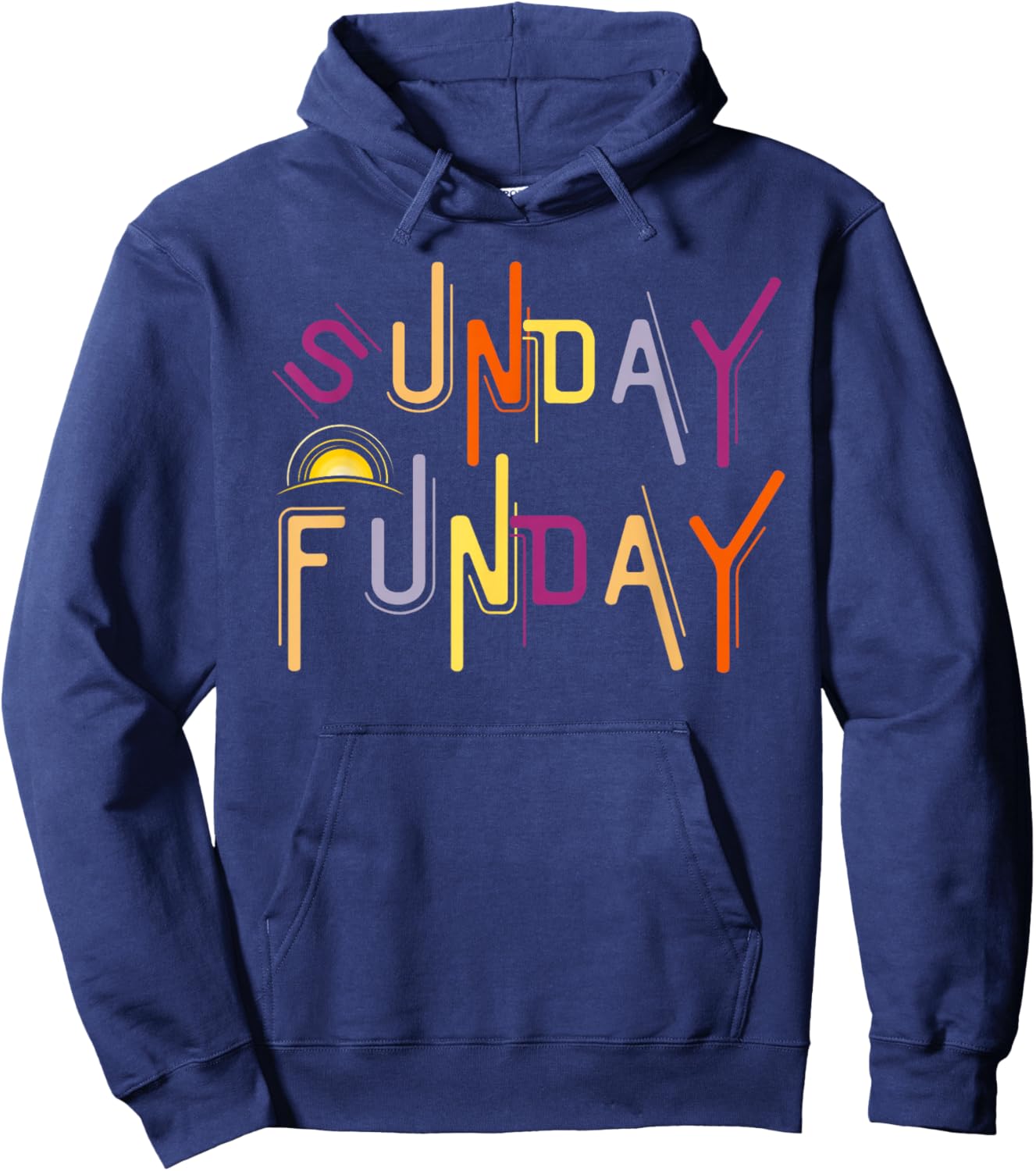 Sunday Funday - Funny Drinking Hoodie - Hoodie | Navy
