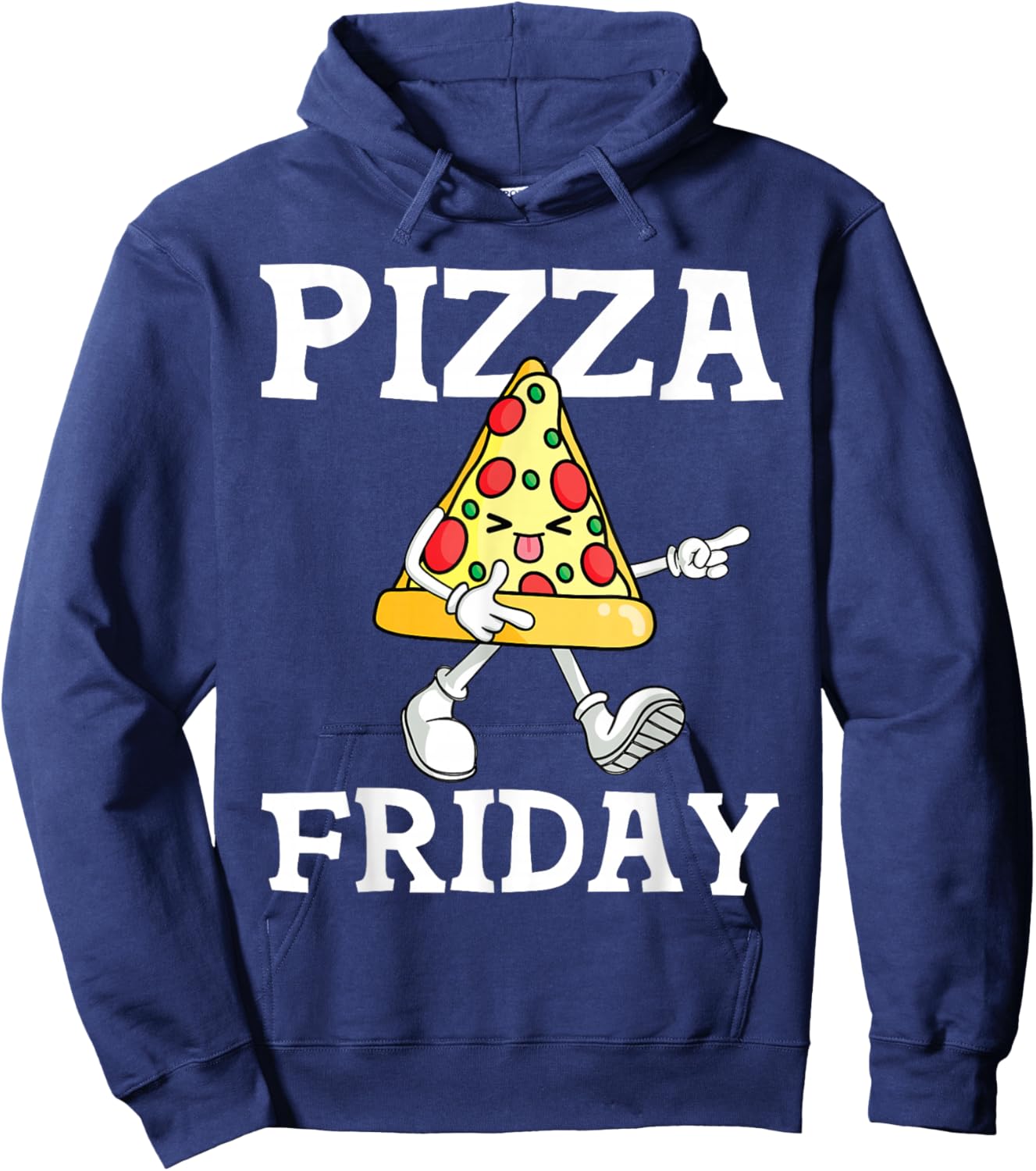 Funny Pizza Friday Pizza Slice For Pepperoni Lover Hoodie - Hoodie | Navy