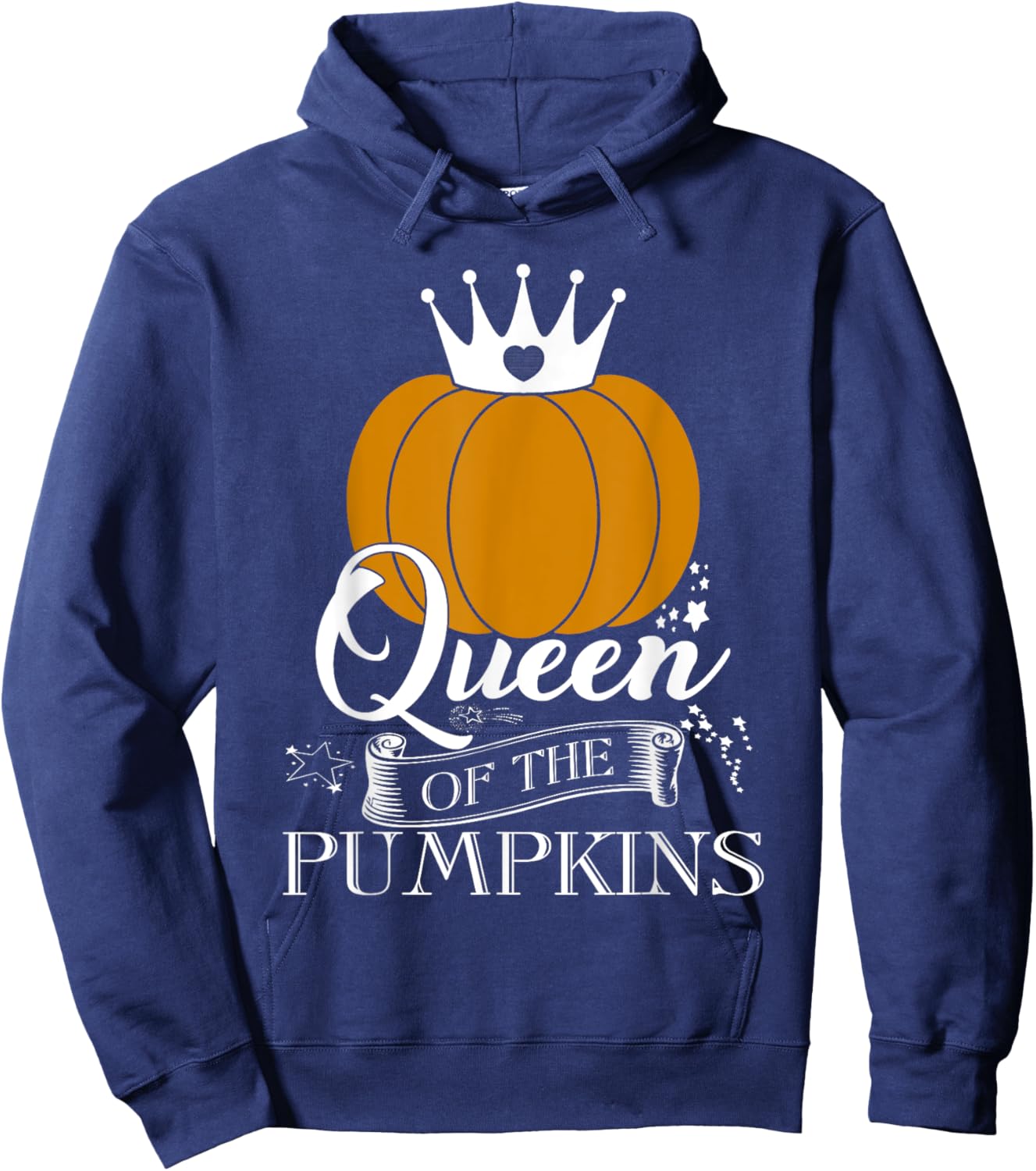 Queen Of The Pumpkins Halloween Hoodie - Hoodie | Navy
