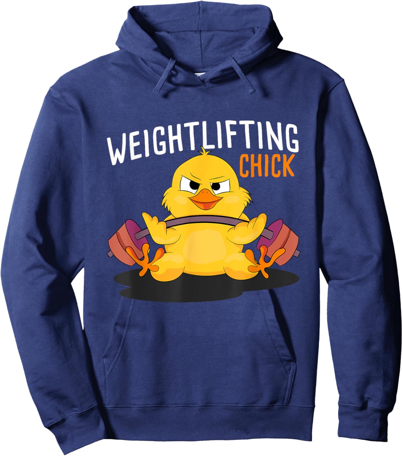 Weightlifting Chick Bodybuilding Workout Gym Women Fitness Hoodie - Hoodie | Navy