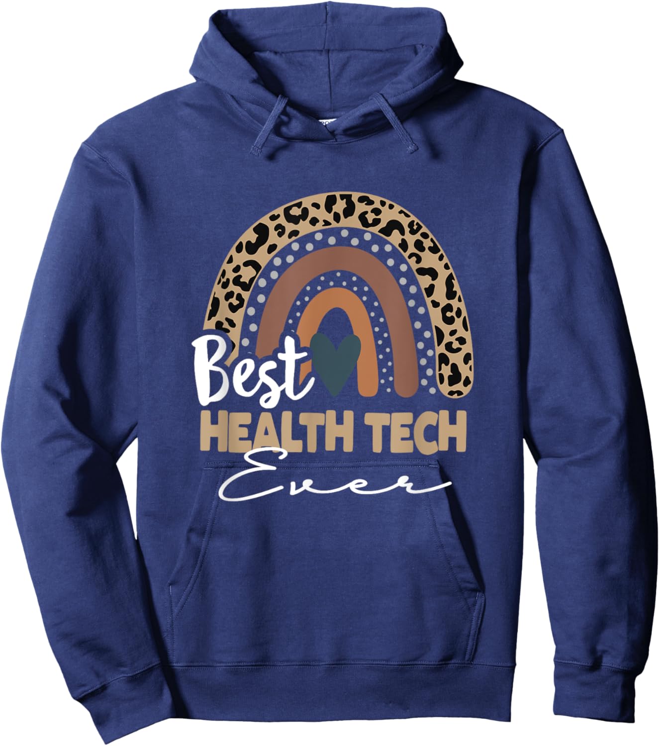 Back To School Boho Rainbow, Health Tech Hoodie - Hoodie | Navy