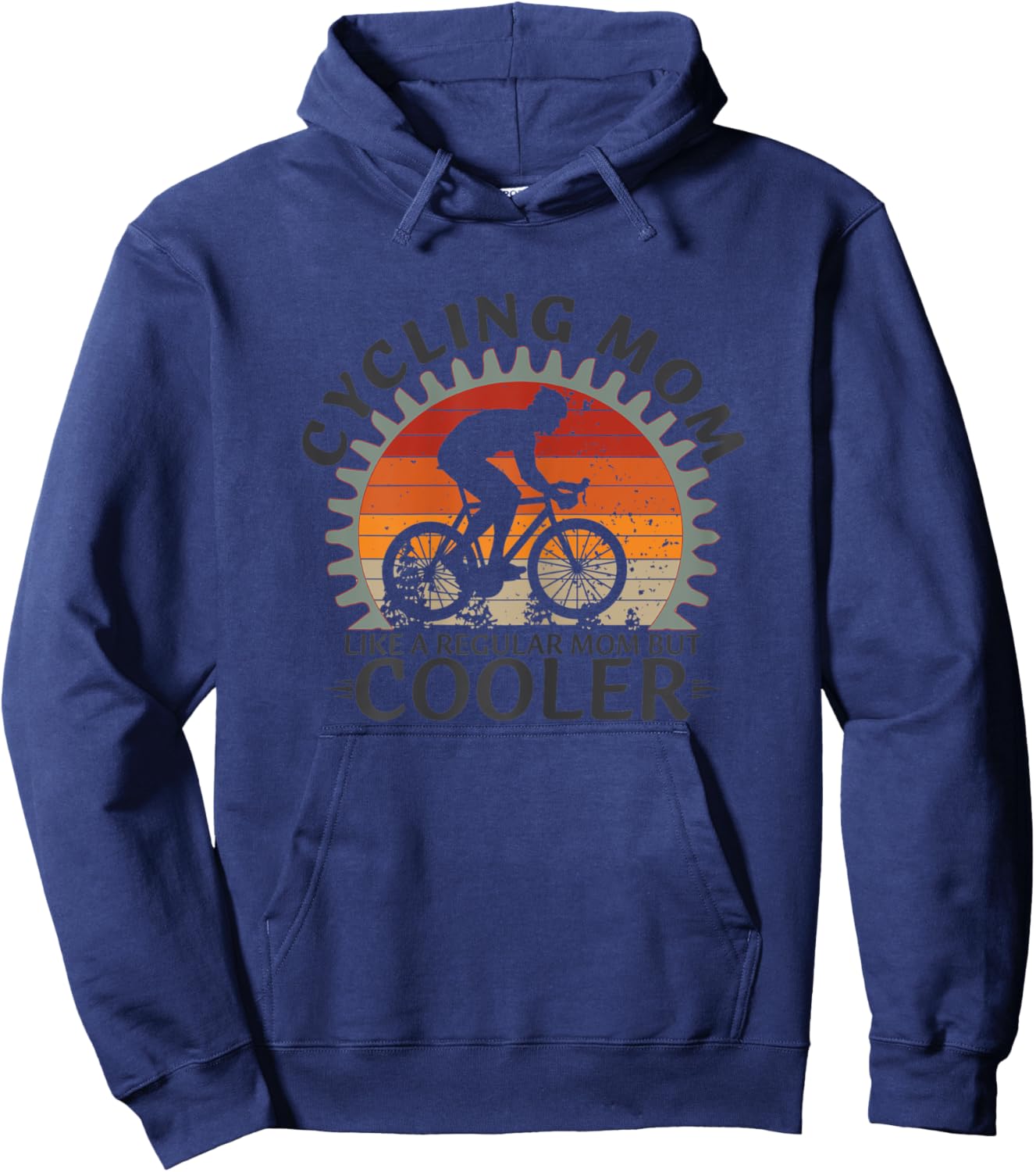 Cycling MOM Like a Regular MOM But Cooler Hoodie - Hoodie | Navy