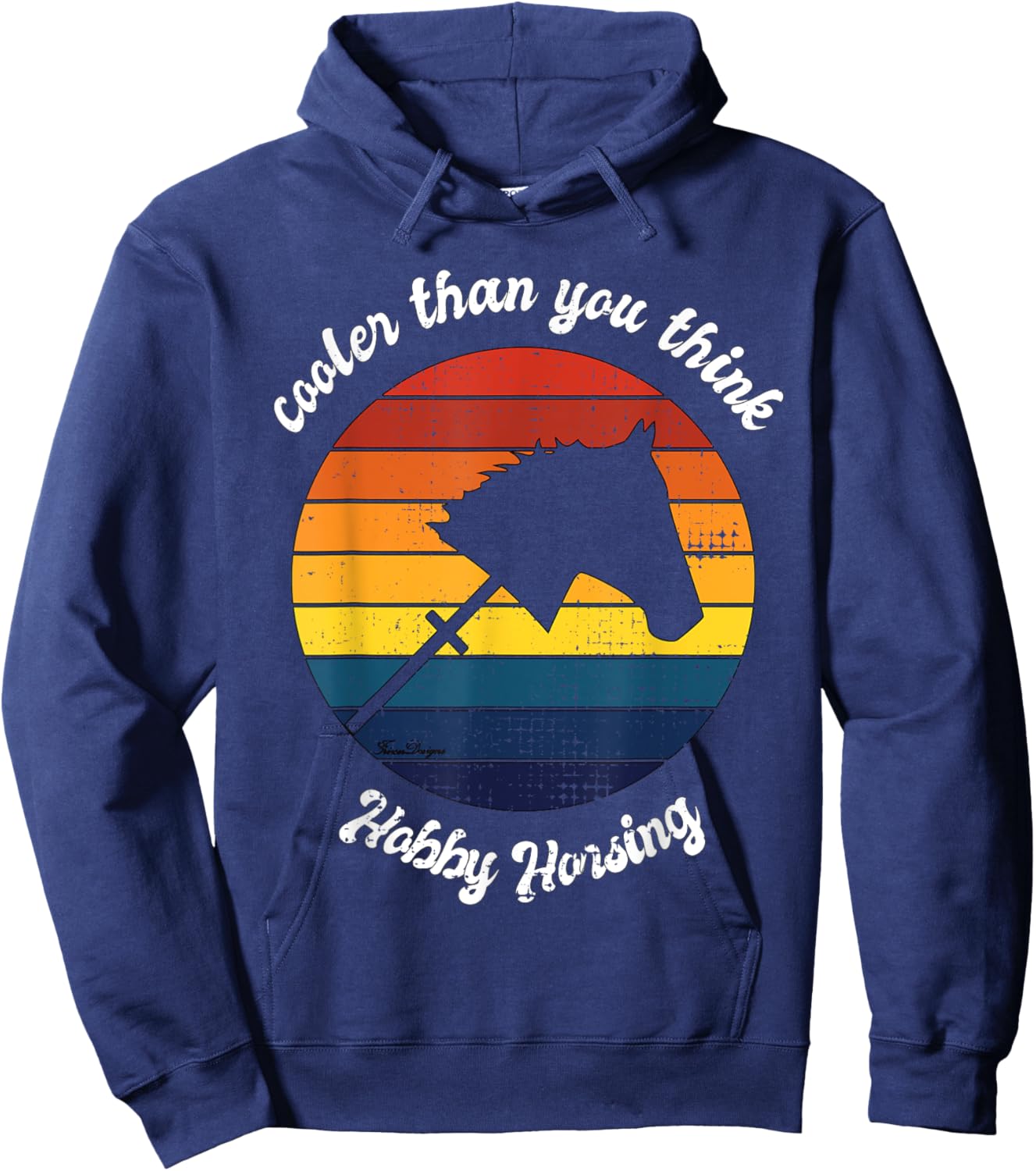 Hobby Horse Hobby Horsing Cool Horse Hoodie - Hoodie | Navy