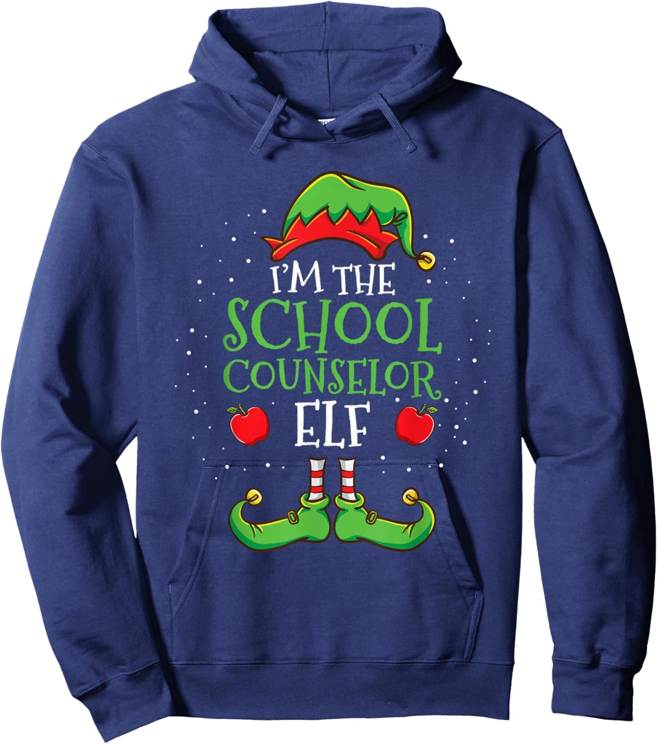 Im The School Counselor Elf Christmas Hoodie - Hoodie | Navy