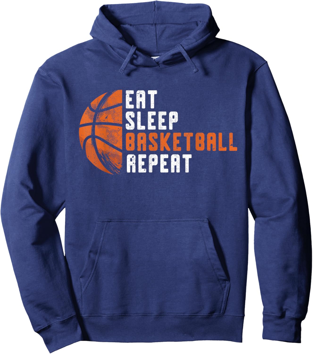 Basketball Coach Eat Sleep Basketball Repeat Basketball Hoodie - Hoodie | Navy
