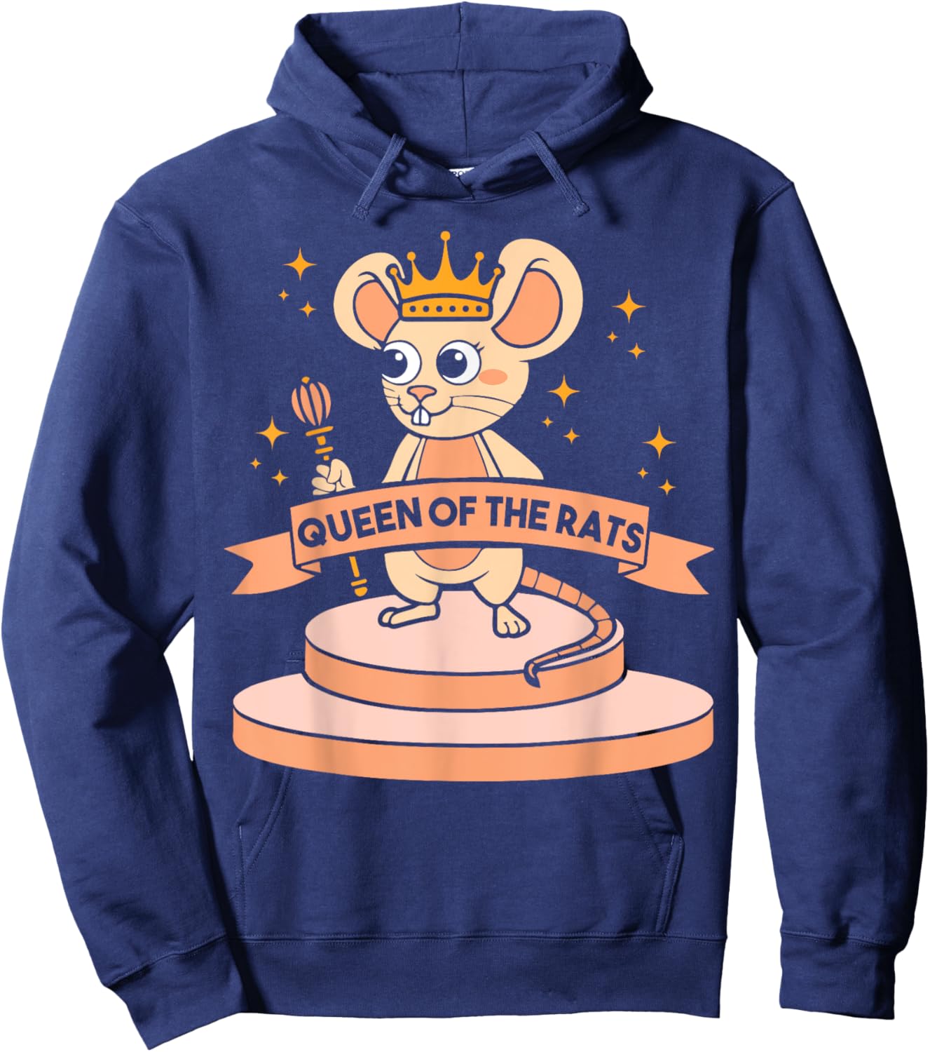 Queen of the rats - Rat Costume Mouse Rat Hoodie - Hoodie | Navy