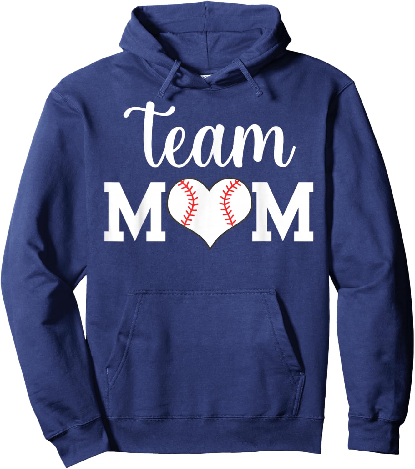 Team Mom Baseball Hoodie - Hoodie | Navy