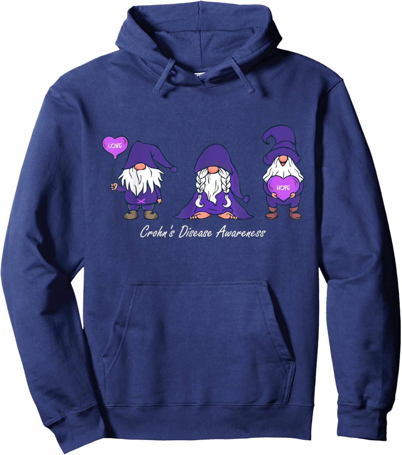 Crohn Awareness Disease - Awareness Fight Against Crohn Hoodie - Hoodie | Navy