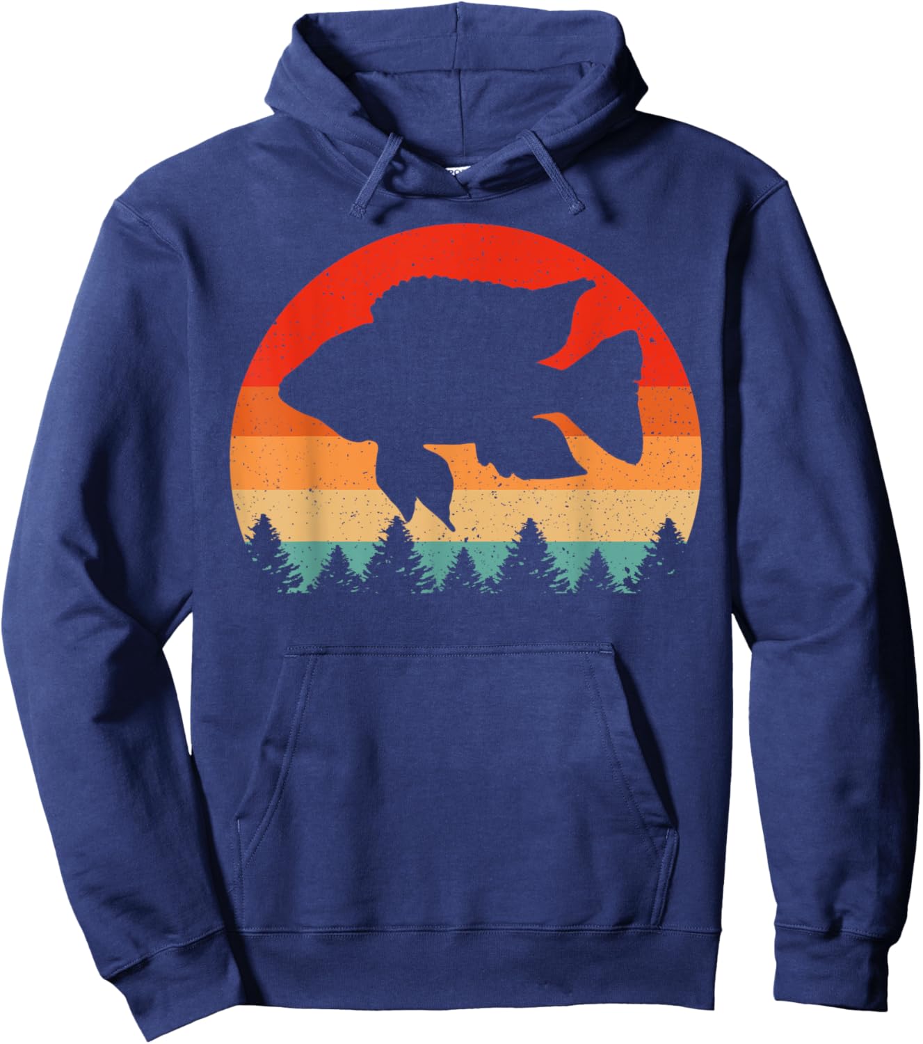 Vintage Retro Cichlid Fish Lover Cichlid Hoodie - Hoodie | Navy