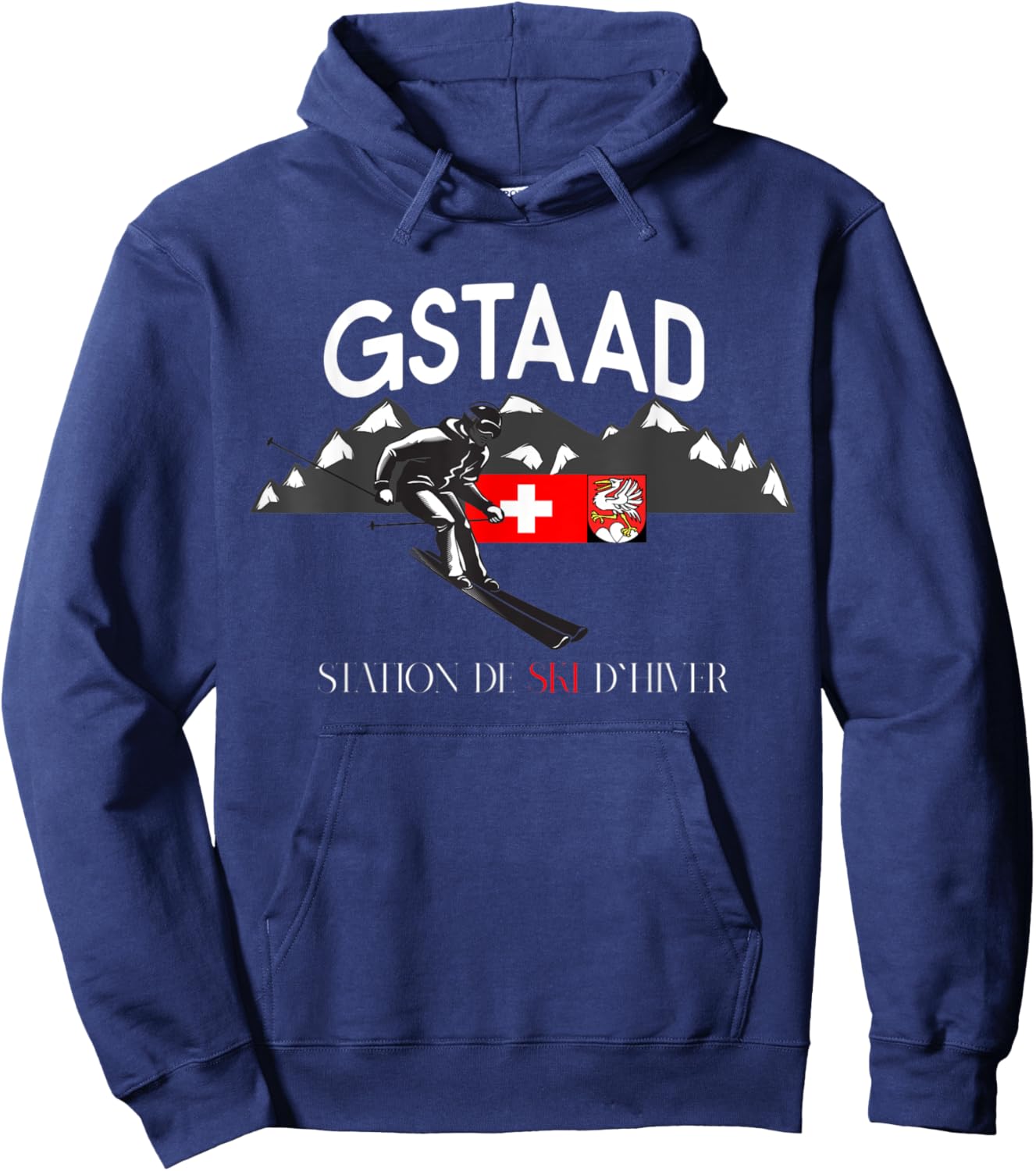 GSTAAD Apres Ski Ski Snowborder Hoodie - Hoodie | Navy