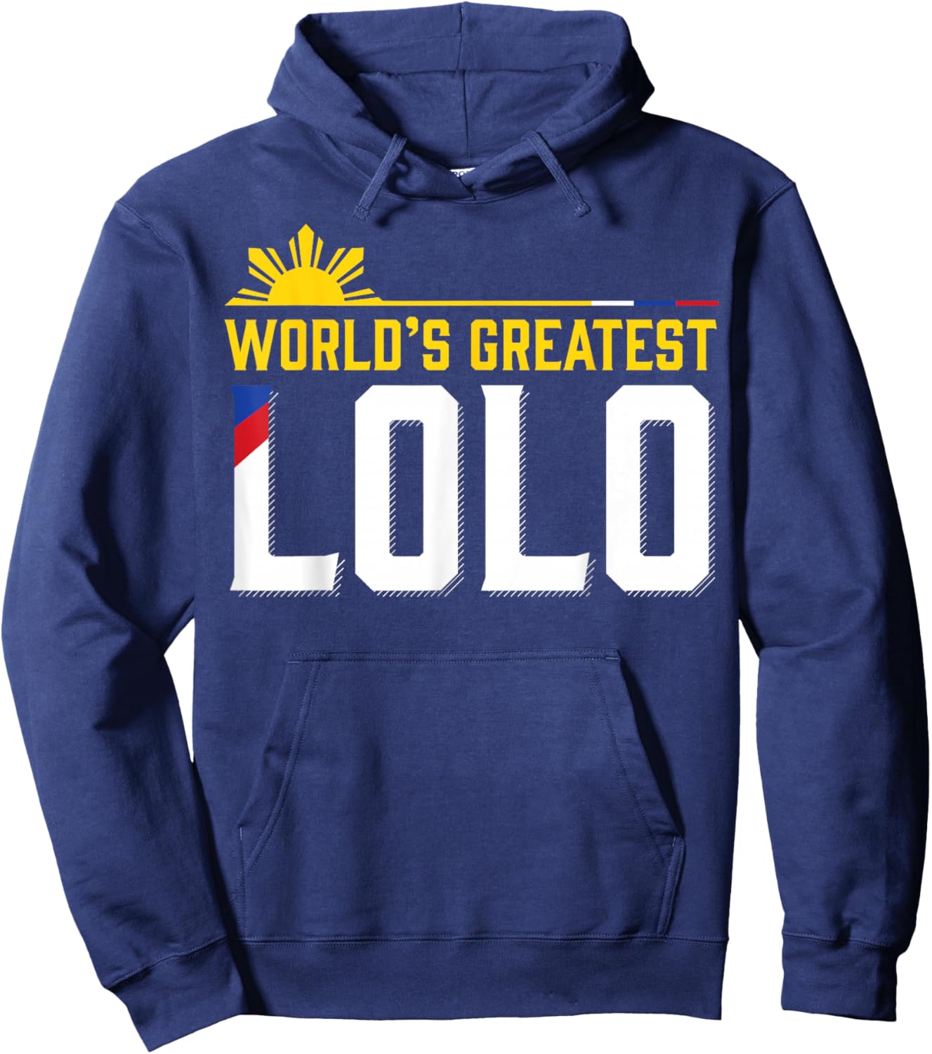 World s Greatest Lolo Filipino Grandpa Hoodie - Hoodie | Navy