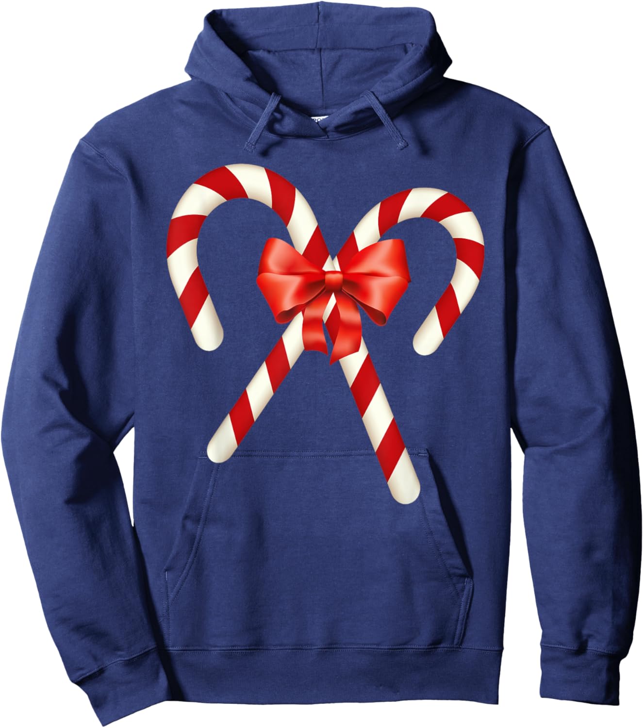 Candy Canes Christmas Shirt for Kids Candy Lover Hoodie - Hoodie | Navy