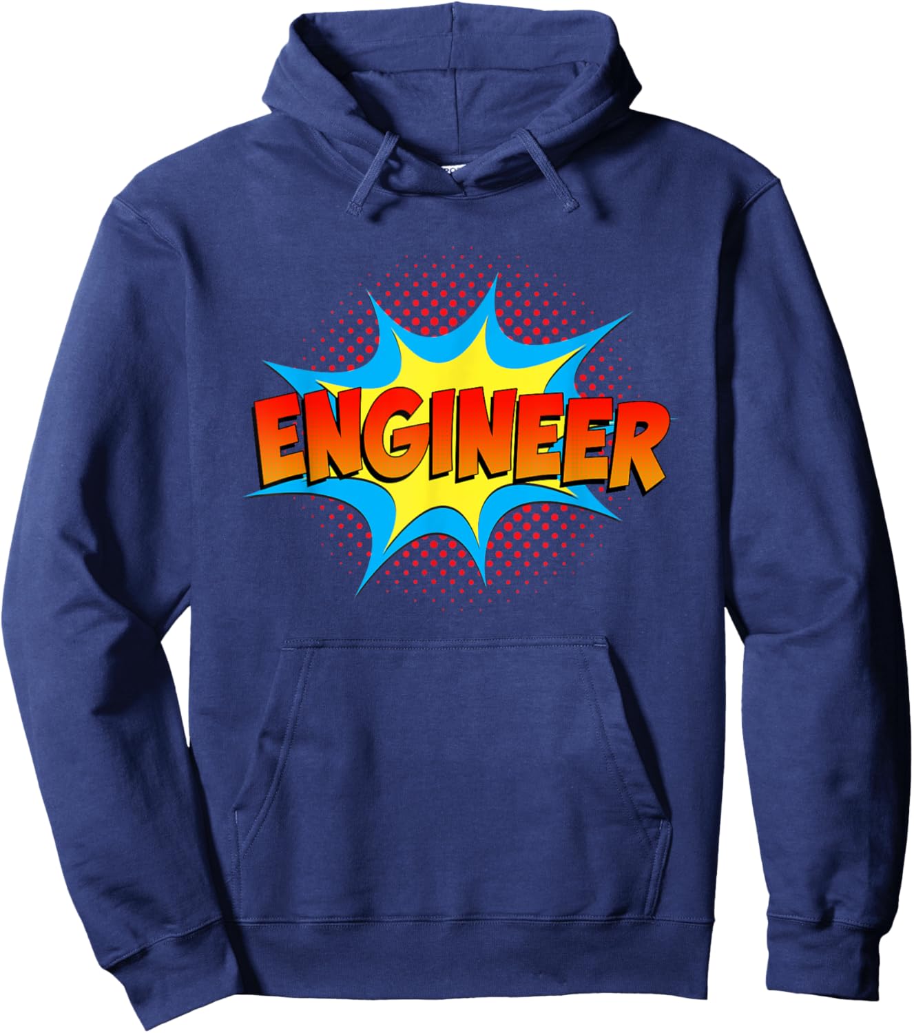 Engineers are Superheroes Funny Comic Book top for Engineers Hoodie - Hoodie | Navy