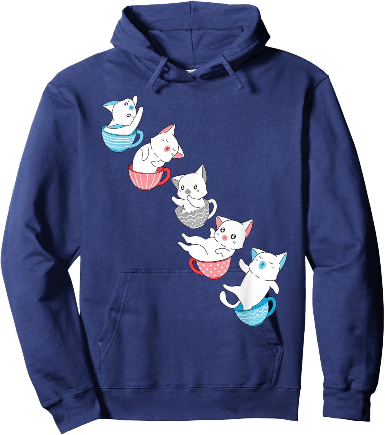 Transgender Flag Trans Pride Cat Animal Proud Transgender Hoodie - Hoodie | Navy