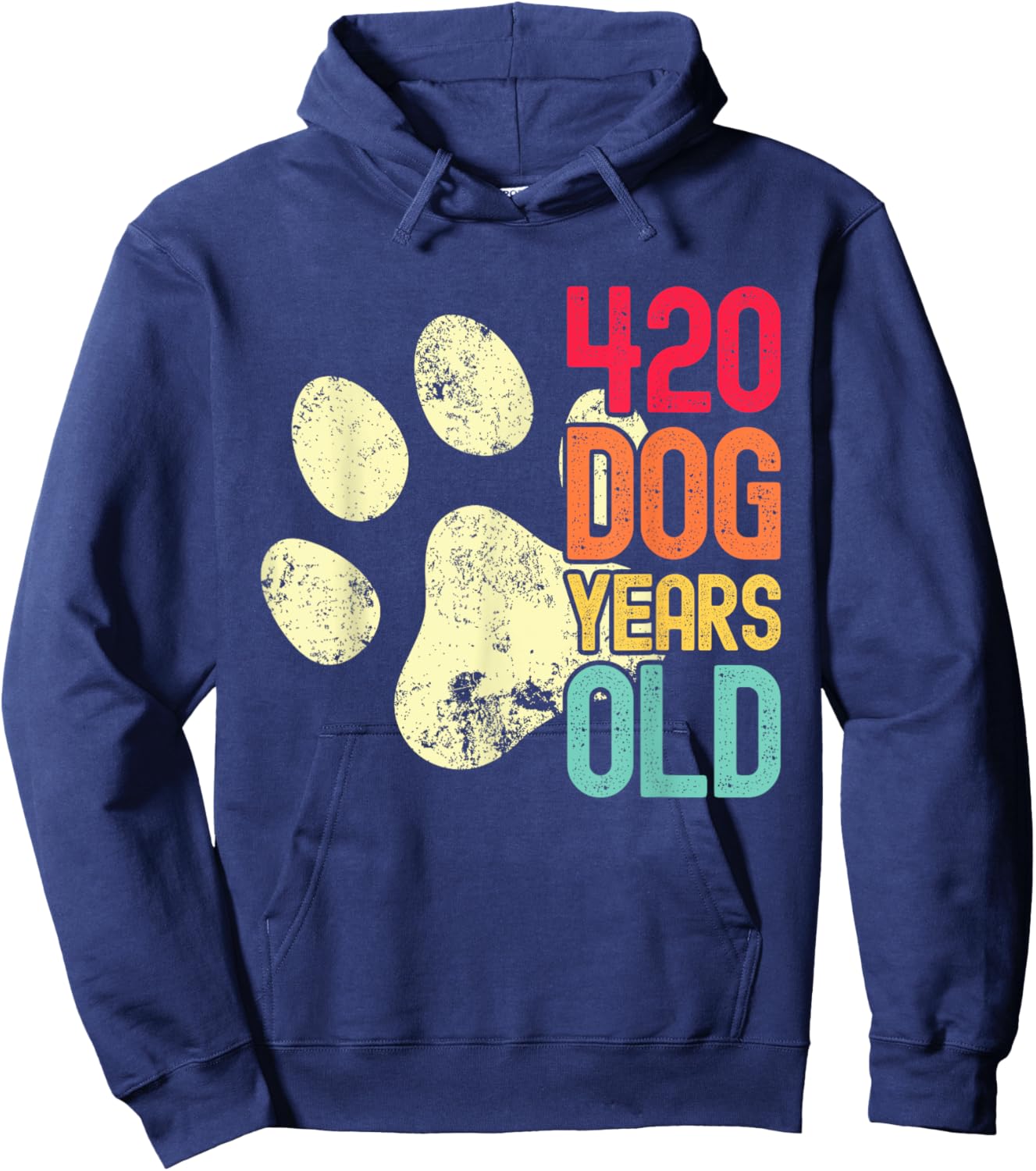 420 Dog Years Old Funny Dog Lovers 60th Birthday Women Hoodie - Hoodie | Navy