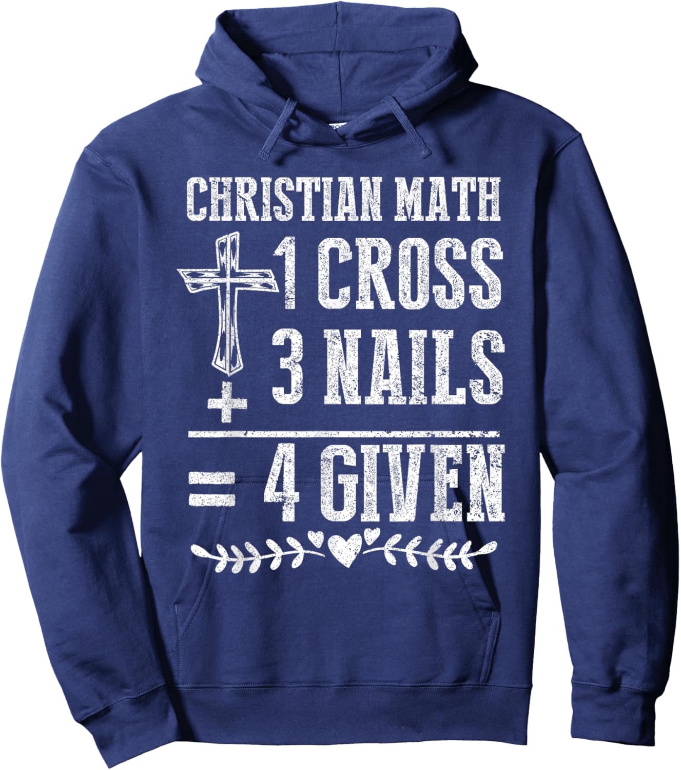 Christian Math God Worshiper Christ Follower Religion Hoodie - Hoodie | Navy