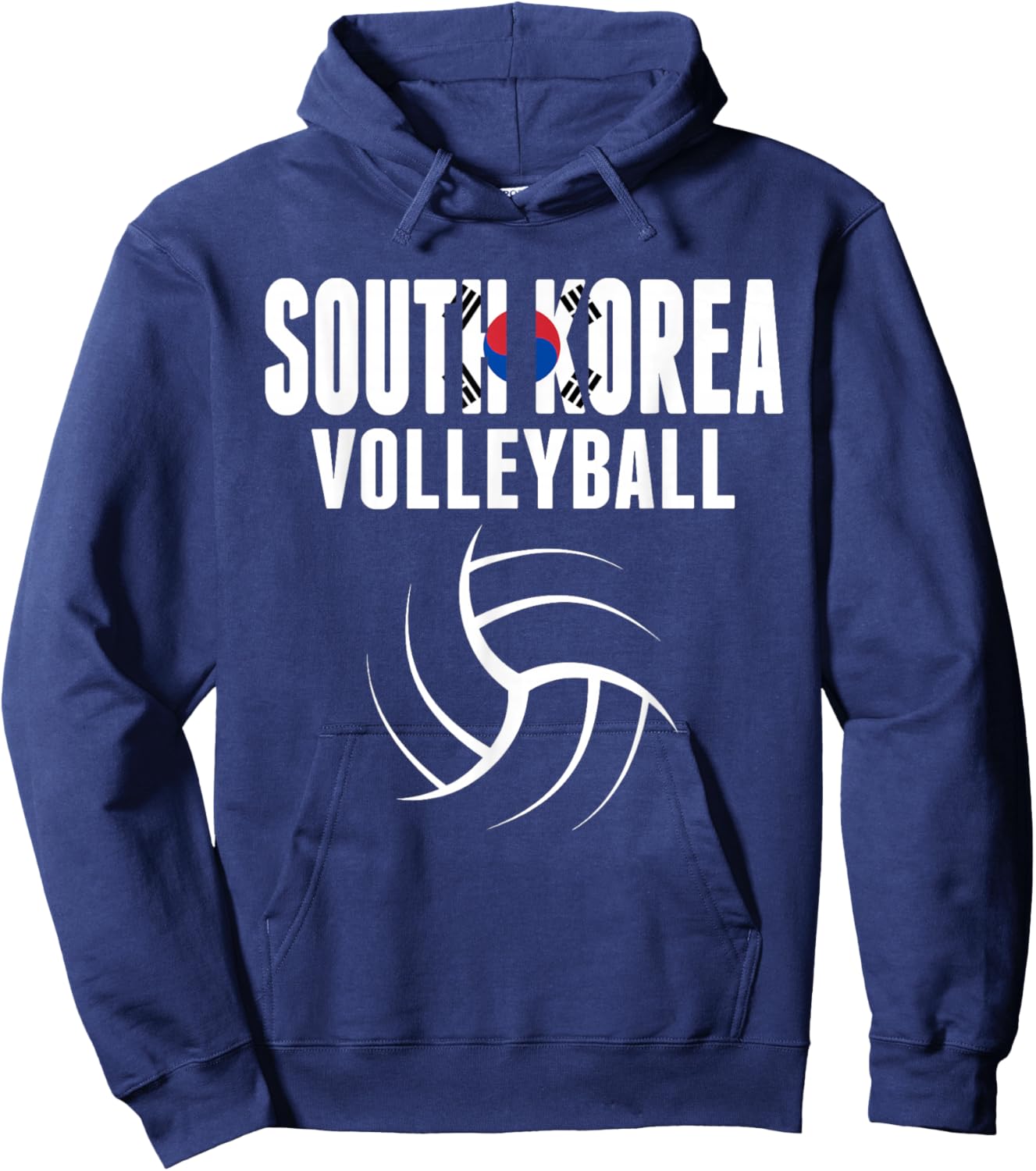 South Korea Volleyball Fans Jersey - Korean Sport Lovers Hoodie - Hoodie | Navy