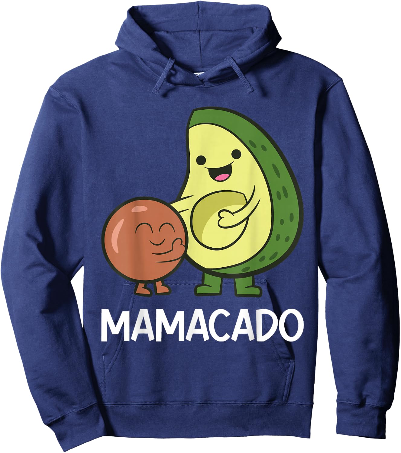Funny Avocado Mom Vegan Guacamole Avocado Mamacado Hoodie - Hoodie | Navy