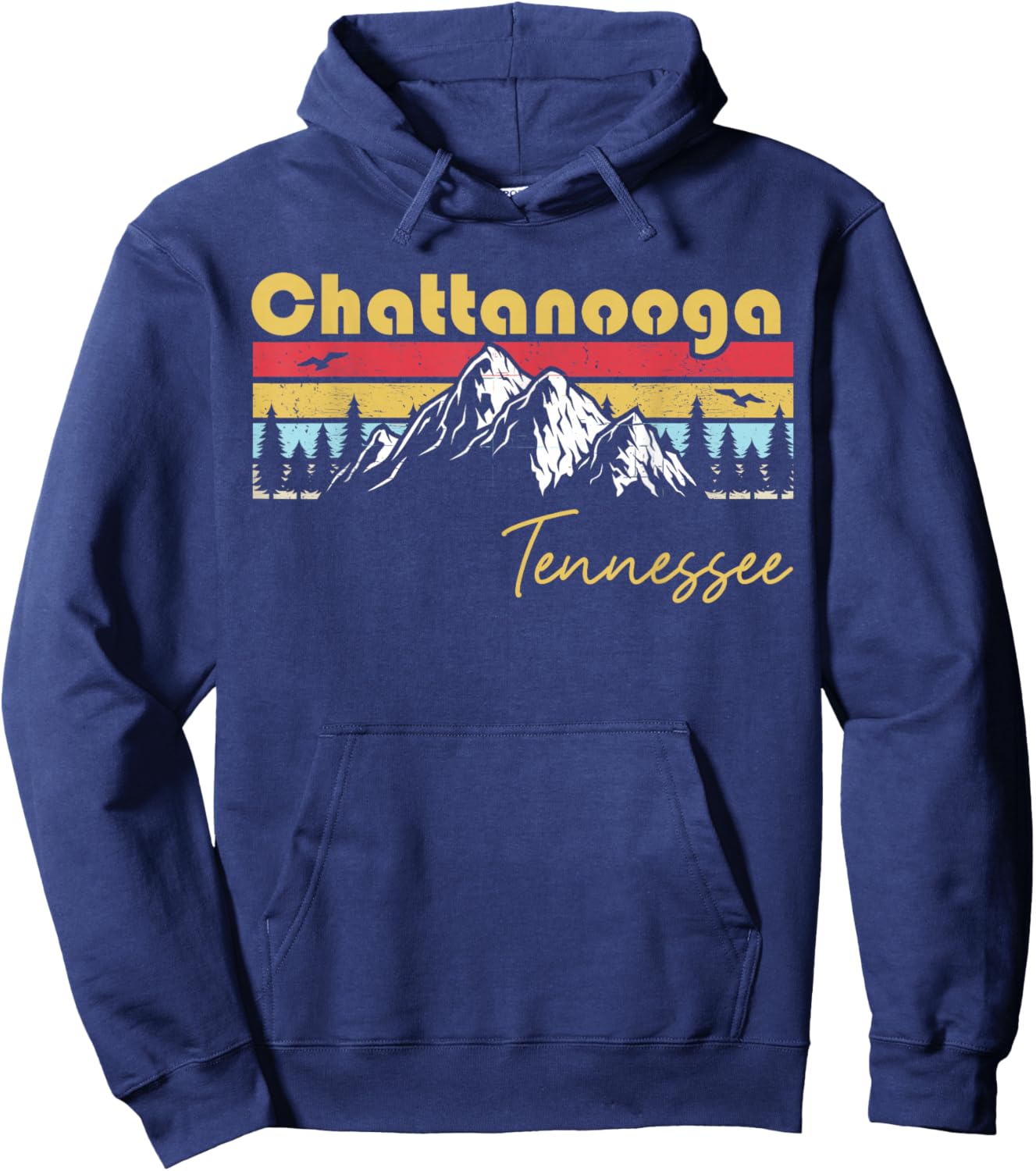 Chattanooga Tennessee Roots Hometown Vintage Home State Hoodie - Hoodie | Navy