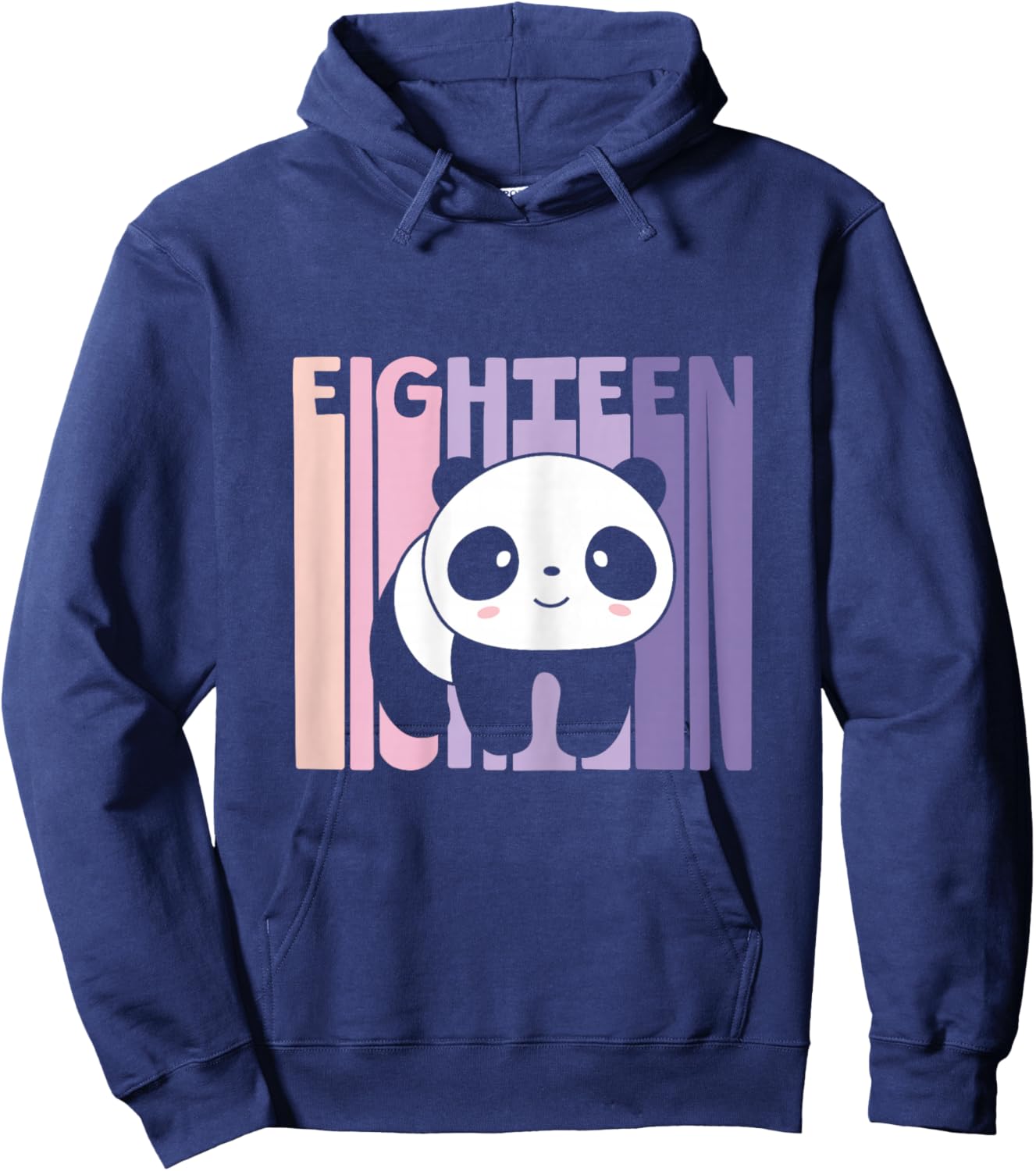 18th Birthday Girl Cute Panda Panda Bear 18 Years Old Hoodie - Hoodie | Navy