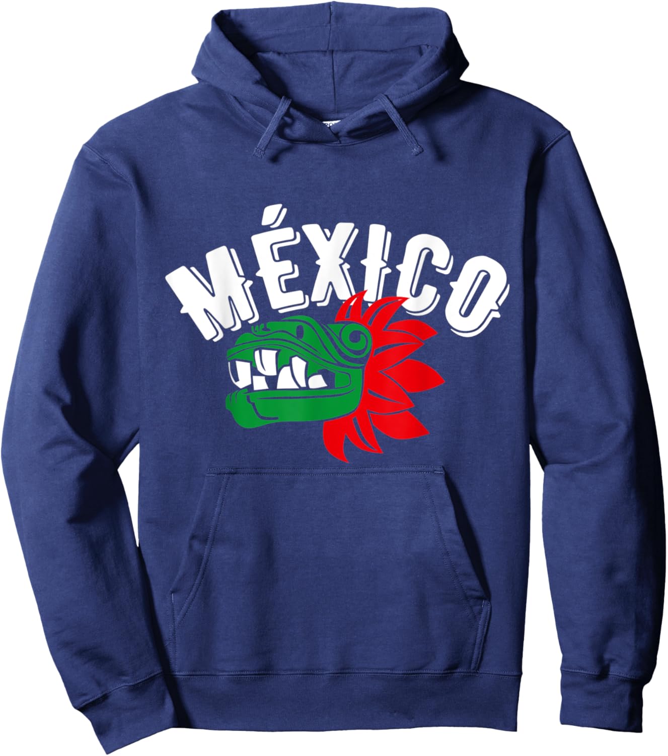Quetzalcoatl La serpiente Emplumada Mexican Aztec Hoodie - Hoodie | Navy