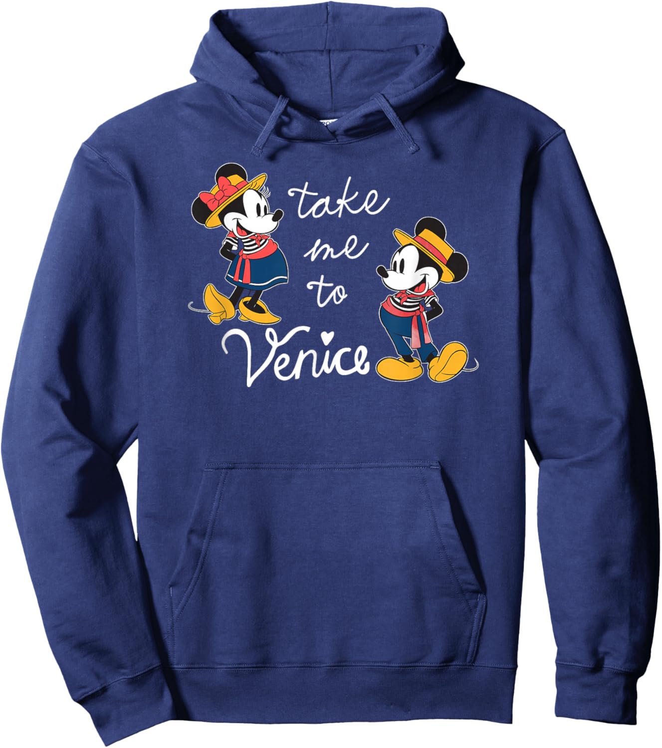 Disney Italian Mickey and Minnie Take Me to Venice Hoodie - Hoodie | Navy
