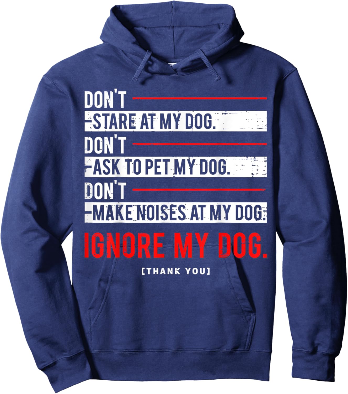 Funny Ignore my Dog Trainer Service Dog Training Hoodie - Hoodie | Navy