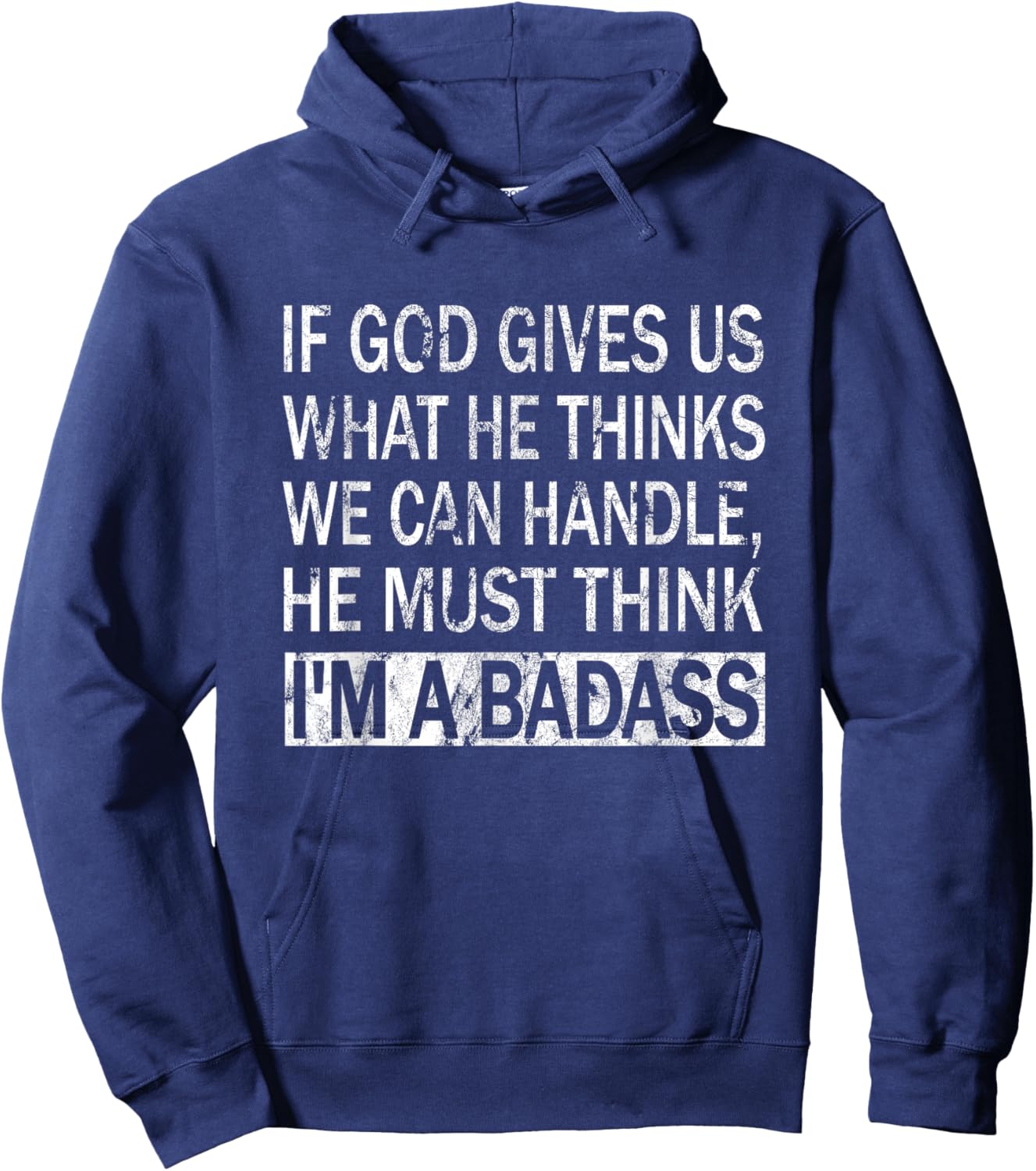 Wenn Gott Uns Gibt Was Er Denkt Was Wir Umgehen können Hoodie - Hoodie | Navy