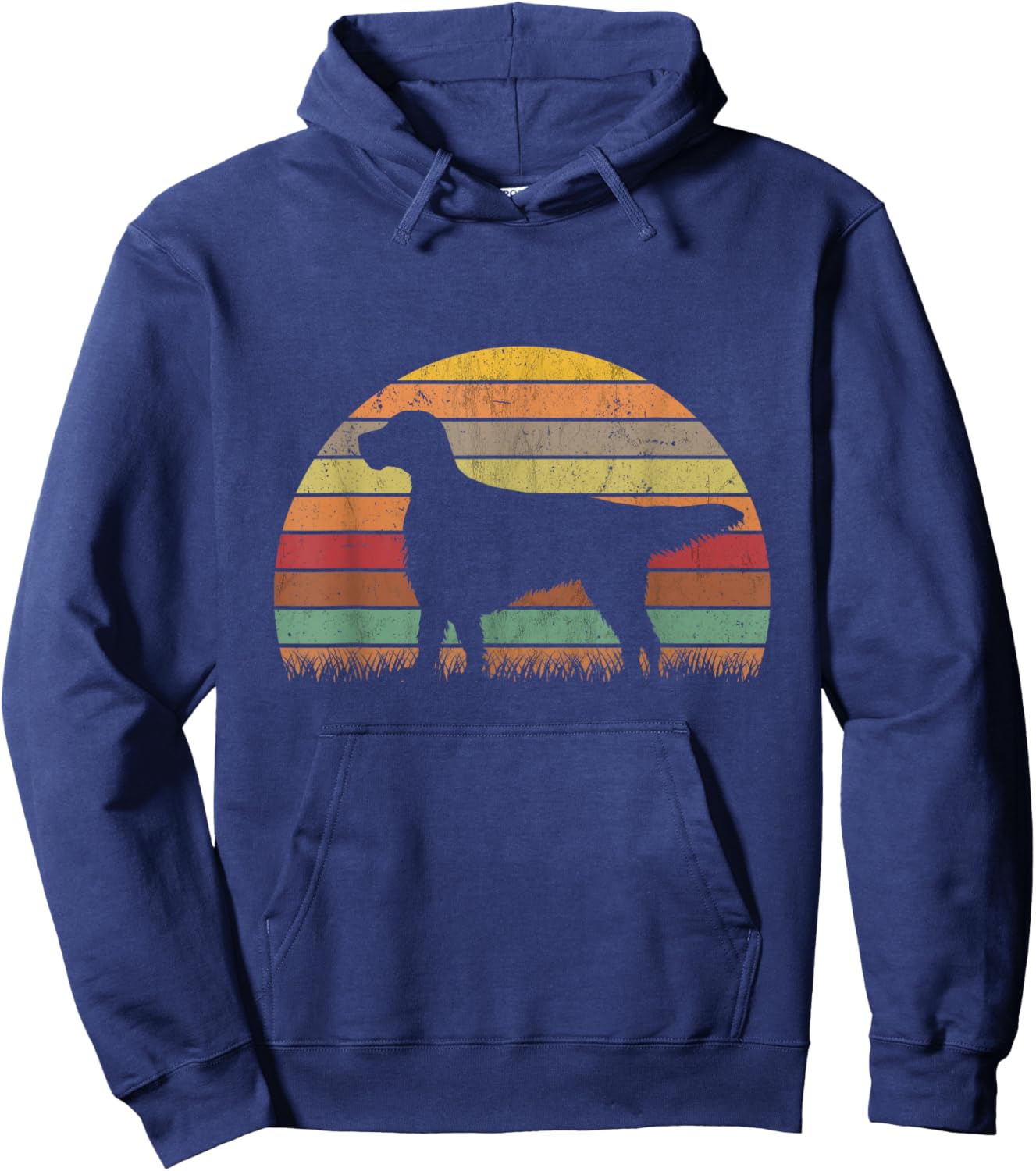 English Setter Retro Hoodie - Hoodie | Navy