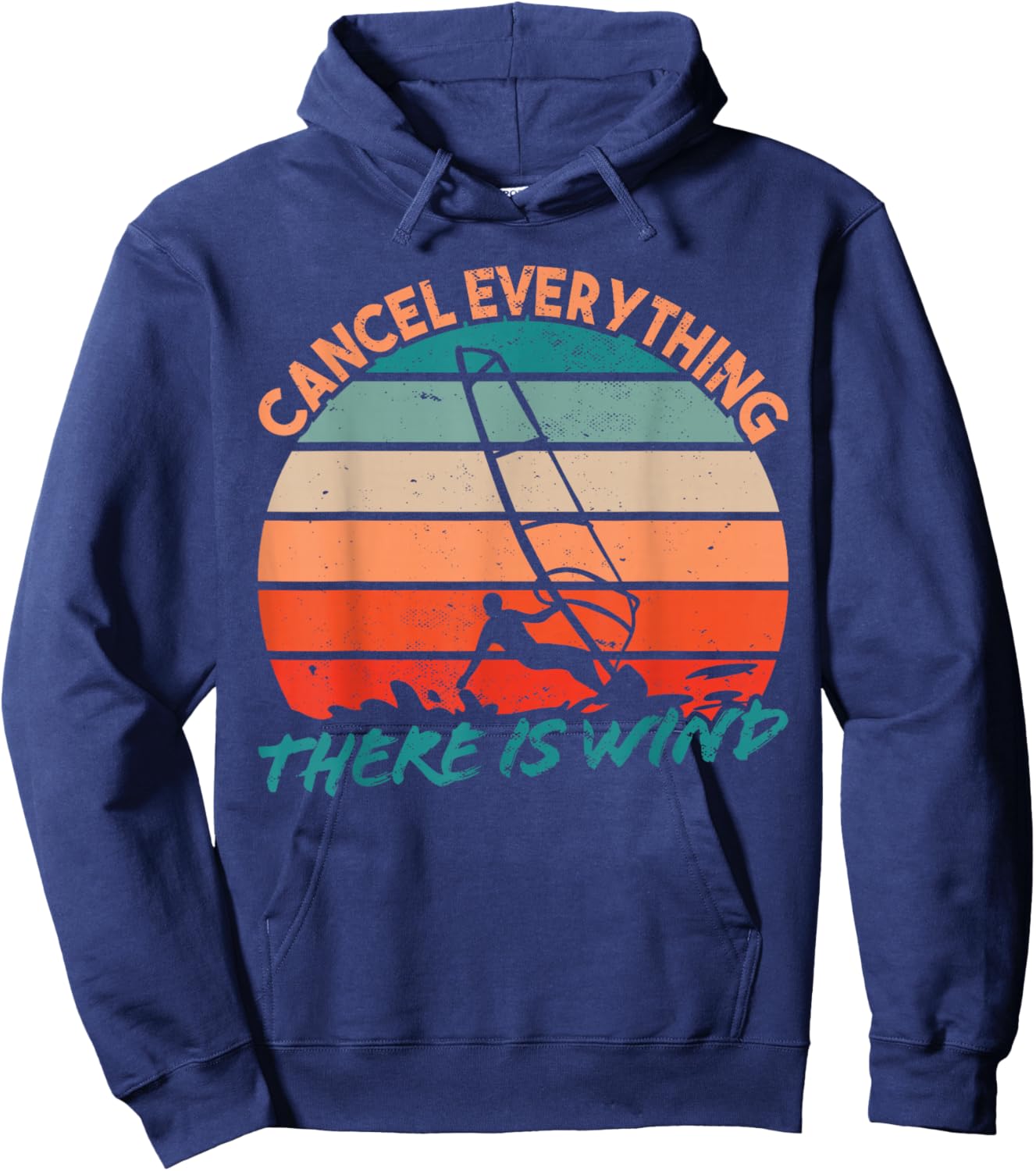 Surfer Surfboard - Windsurfer Windsurfing - Surfing Hoodie - Hoodie | Navy