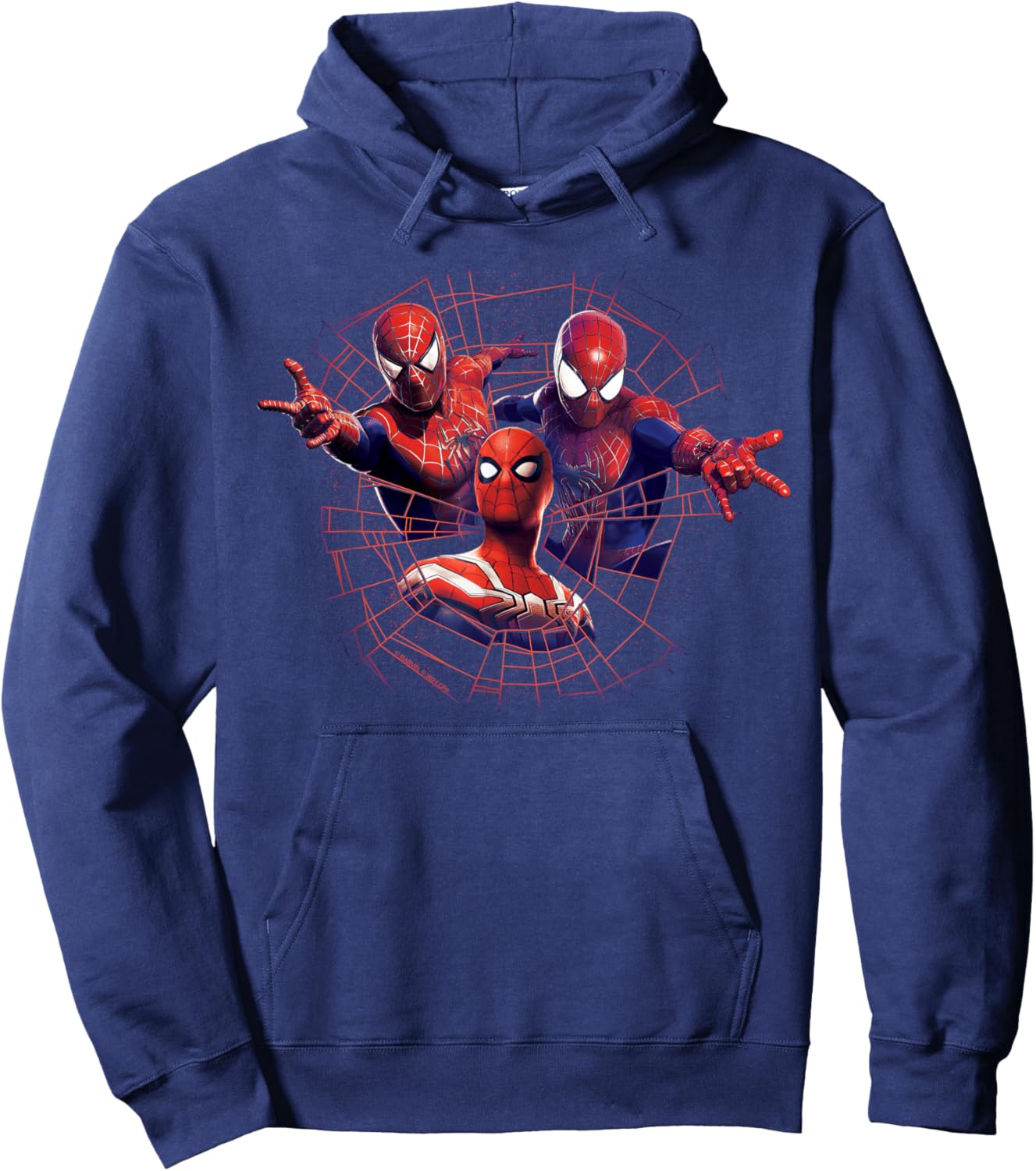 Marvel Spider-Man: No Way Home Spider-Men Web Hoodie - Hoodie | Navy
