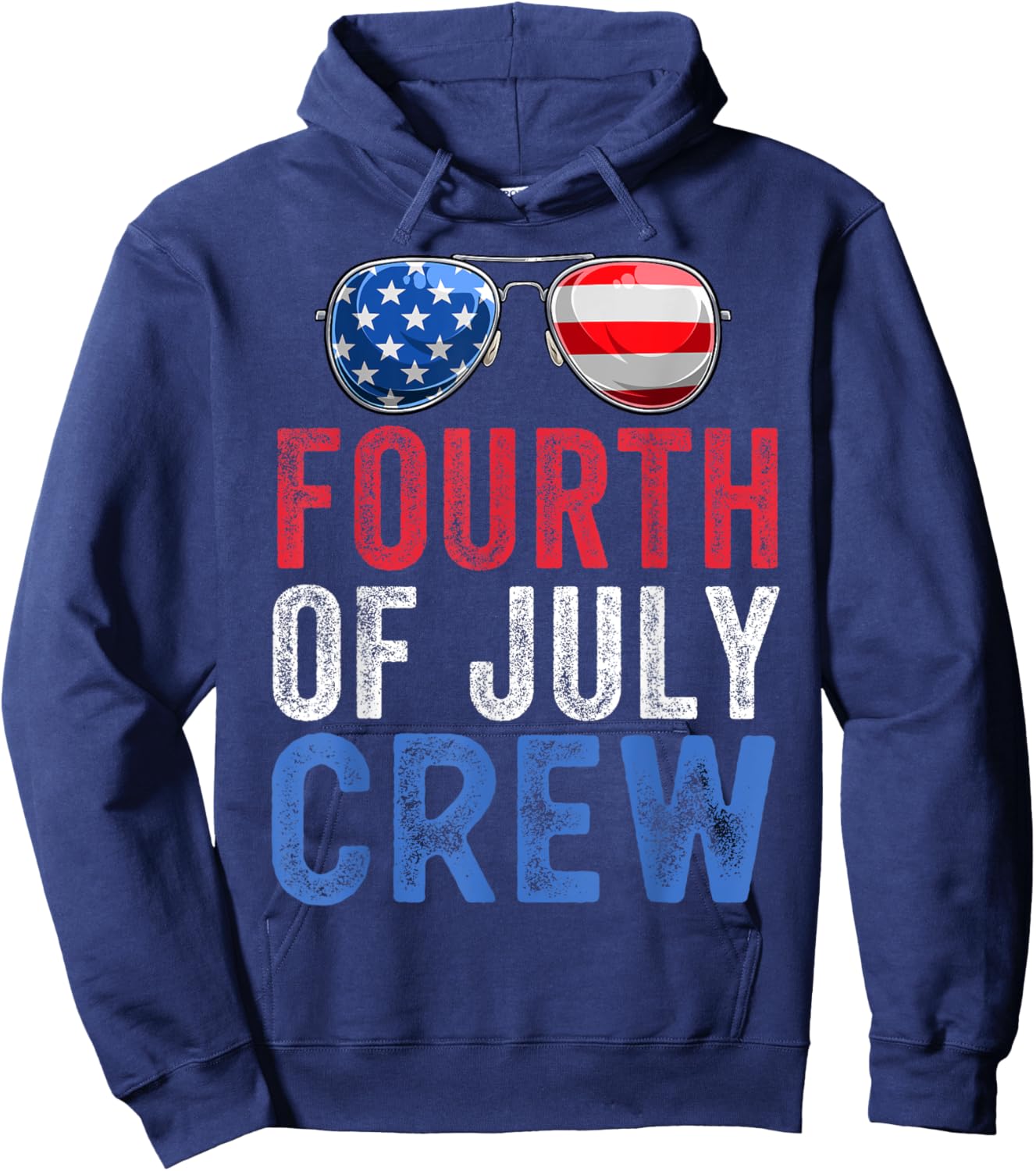 4th of July Crew Matching Family Funny Fourth of July Group Women Kids Men Hoodie - Hoodie | Navy