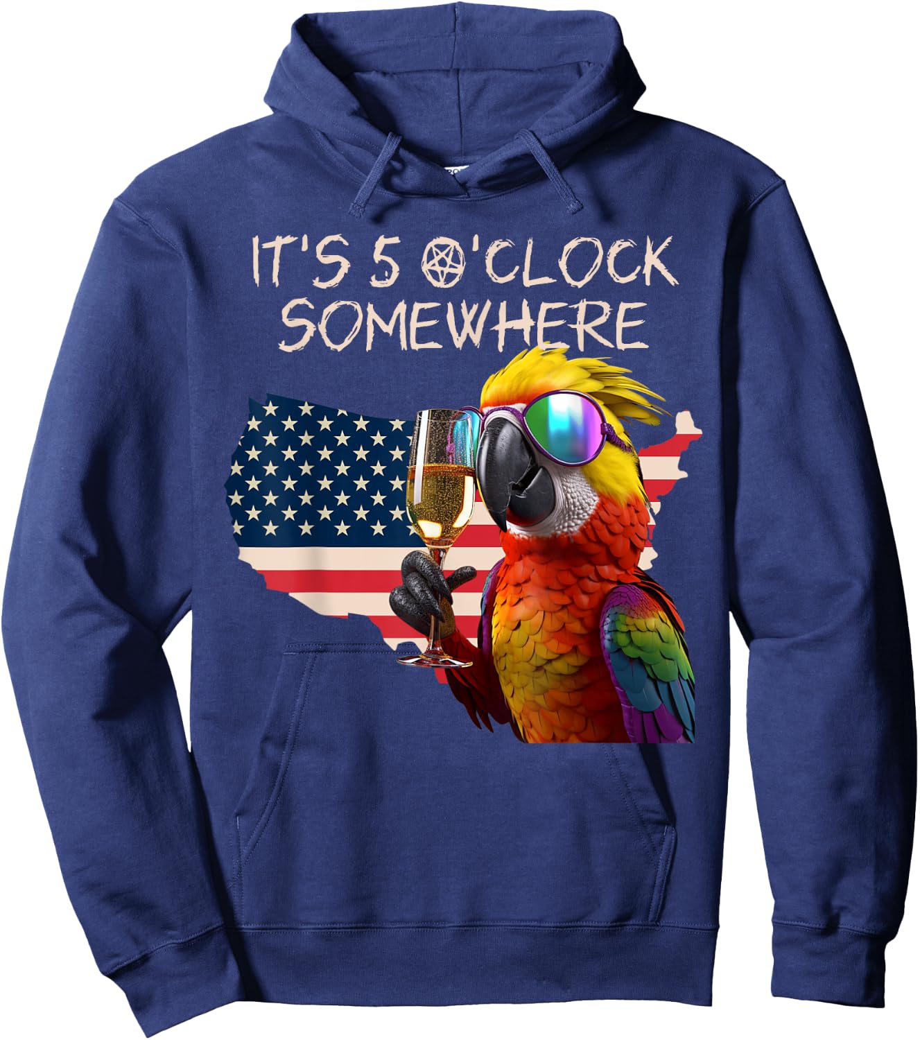 Grab a drink and toast to the sun! It's 5 o'clock somewhere! Hoodie - Hoodie | Navy