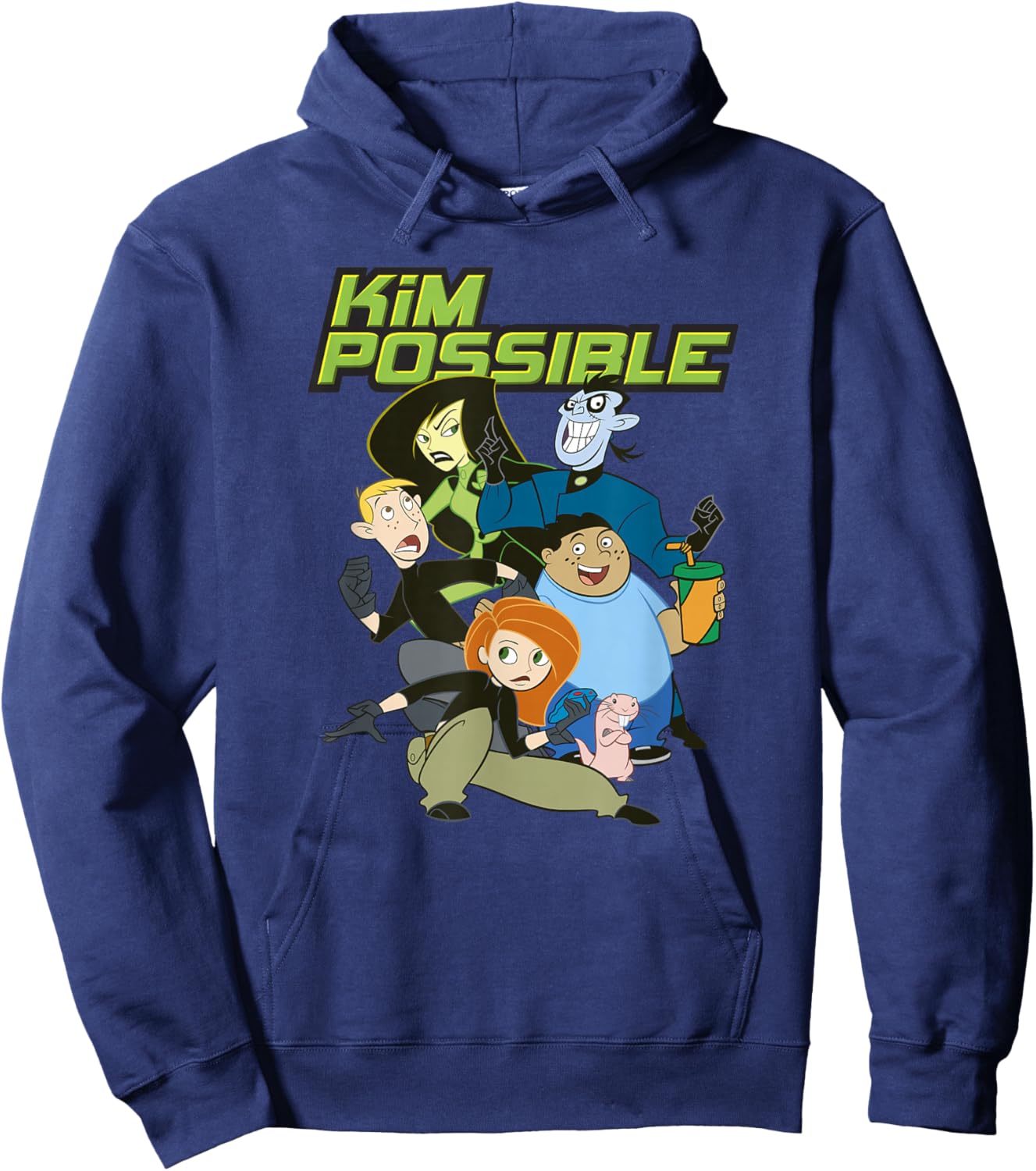 Disney Kim Possible Group Character Poster Hoodie - Hoodie | Navy