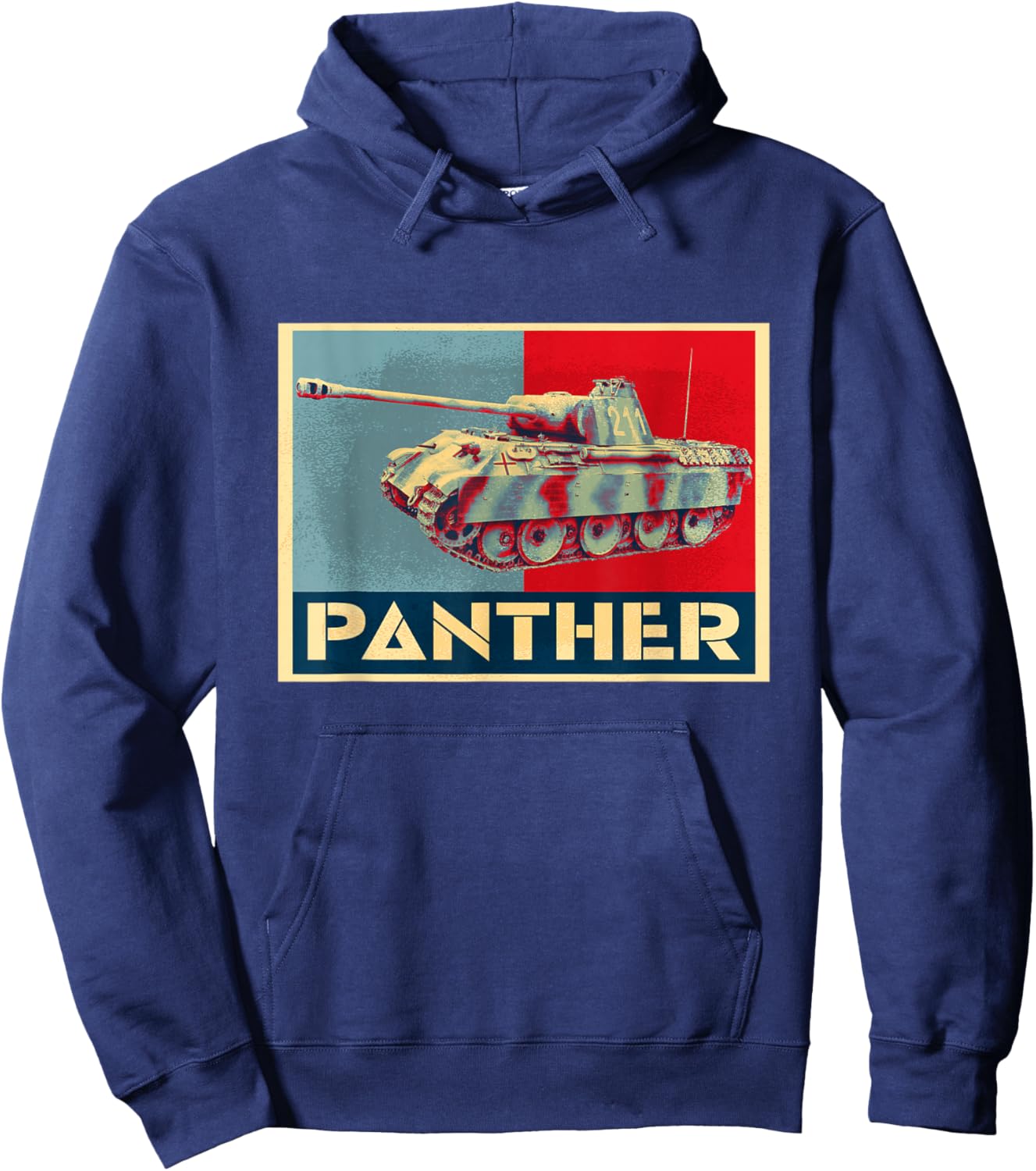 Panther Panzer V Tank WW2 Military Armored Vehicle AFV Hoodie - Hoodie | Navy