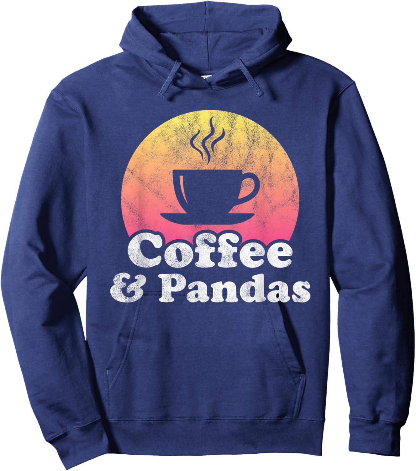 Coffee and Pandas Panda Hoodie - Hoodie | Navy
