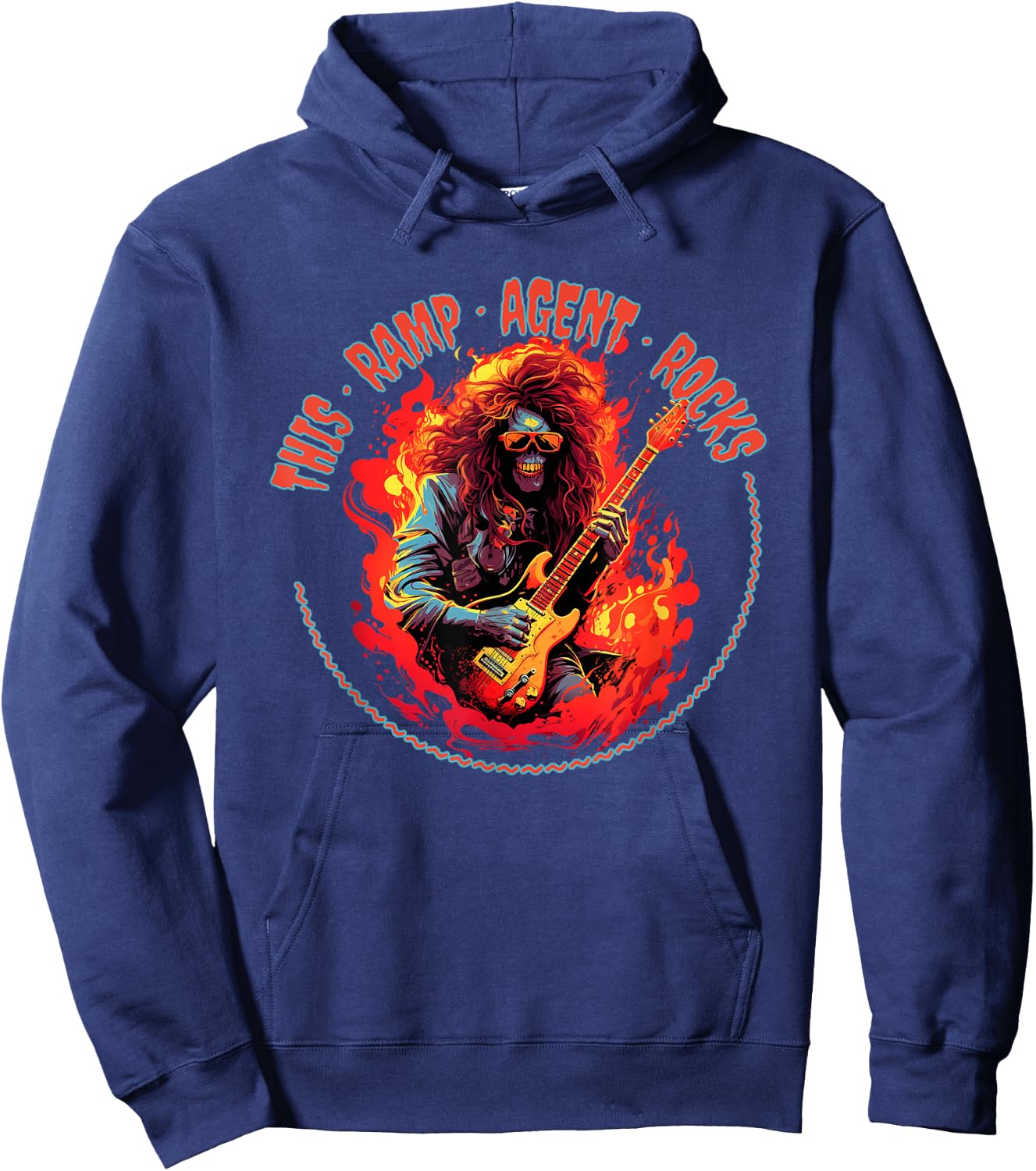 This Ramp Agent Rocks Funny Musician Hoodie - Hoodie | Navy